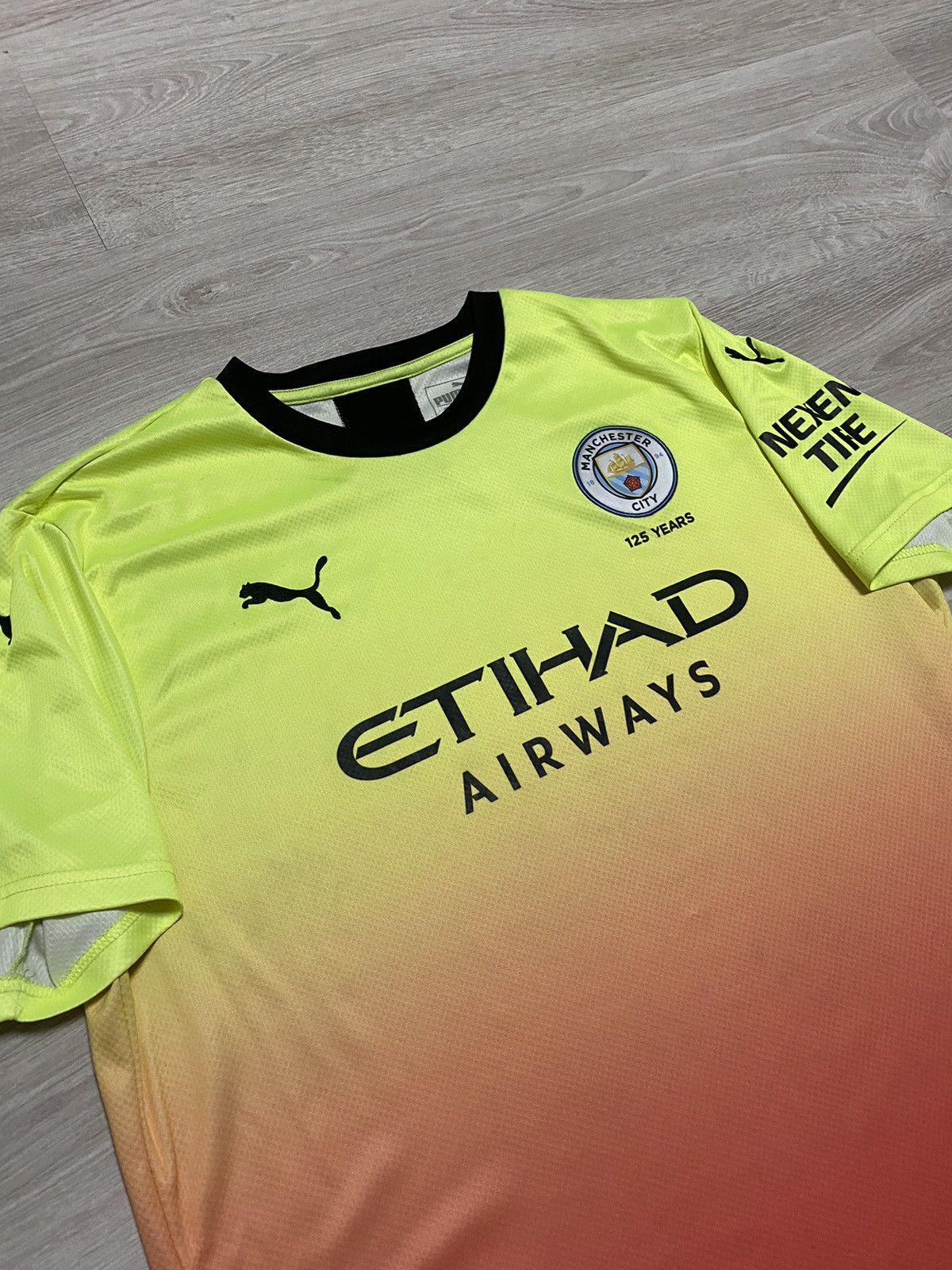 Puma PUMA Men's Manchester City FC Third Jersey Yellow Orange Size US L / EU 52-54 / 3 - 1 Thumbnail