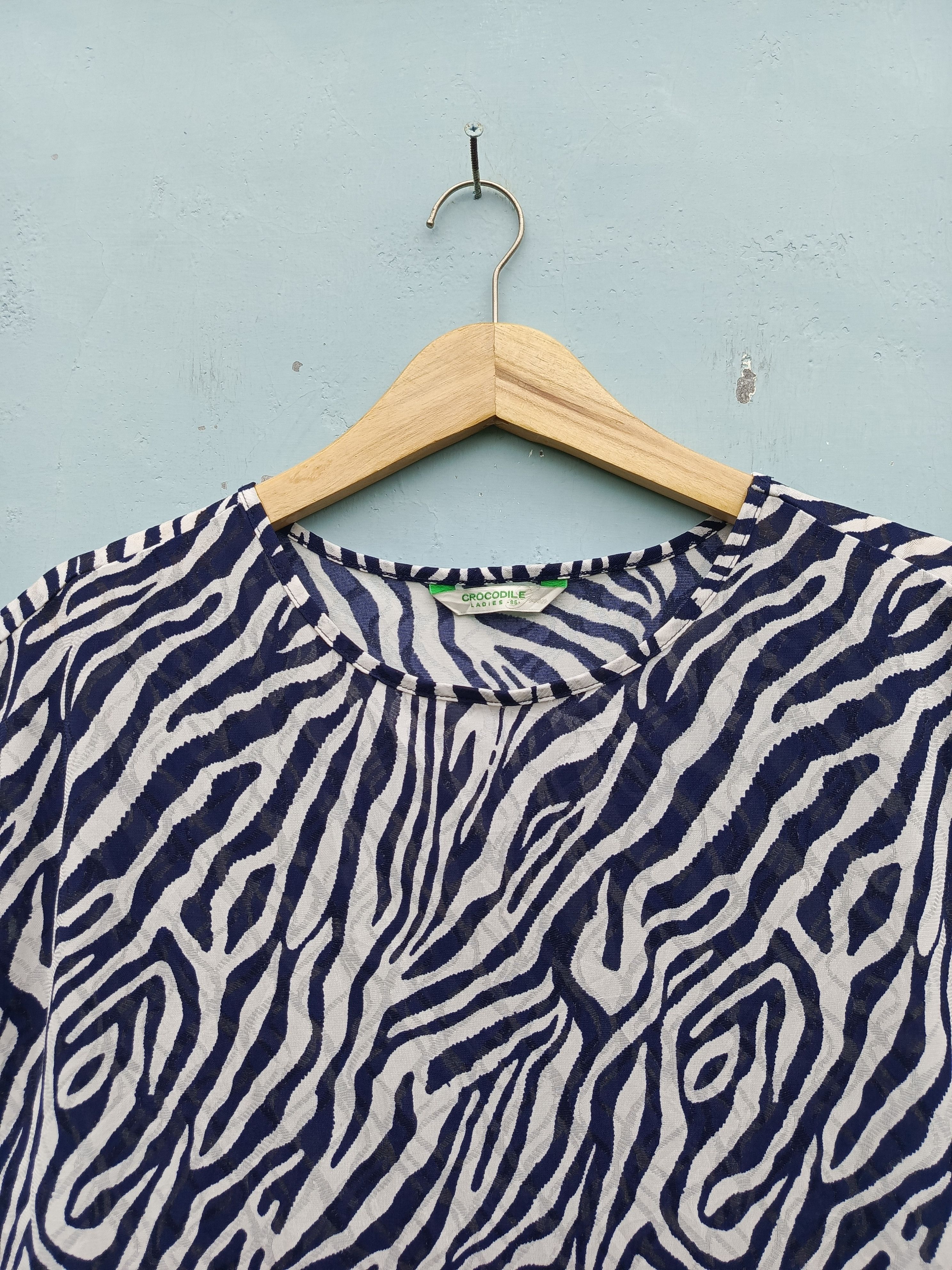 Japanese Brand × Other Crocodile pattern blouse Size M / US 6-8 / IT 42-44 - 2 Thumbnail