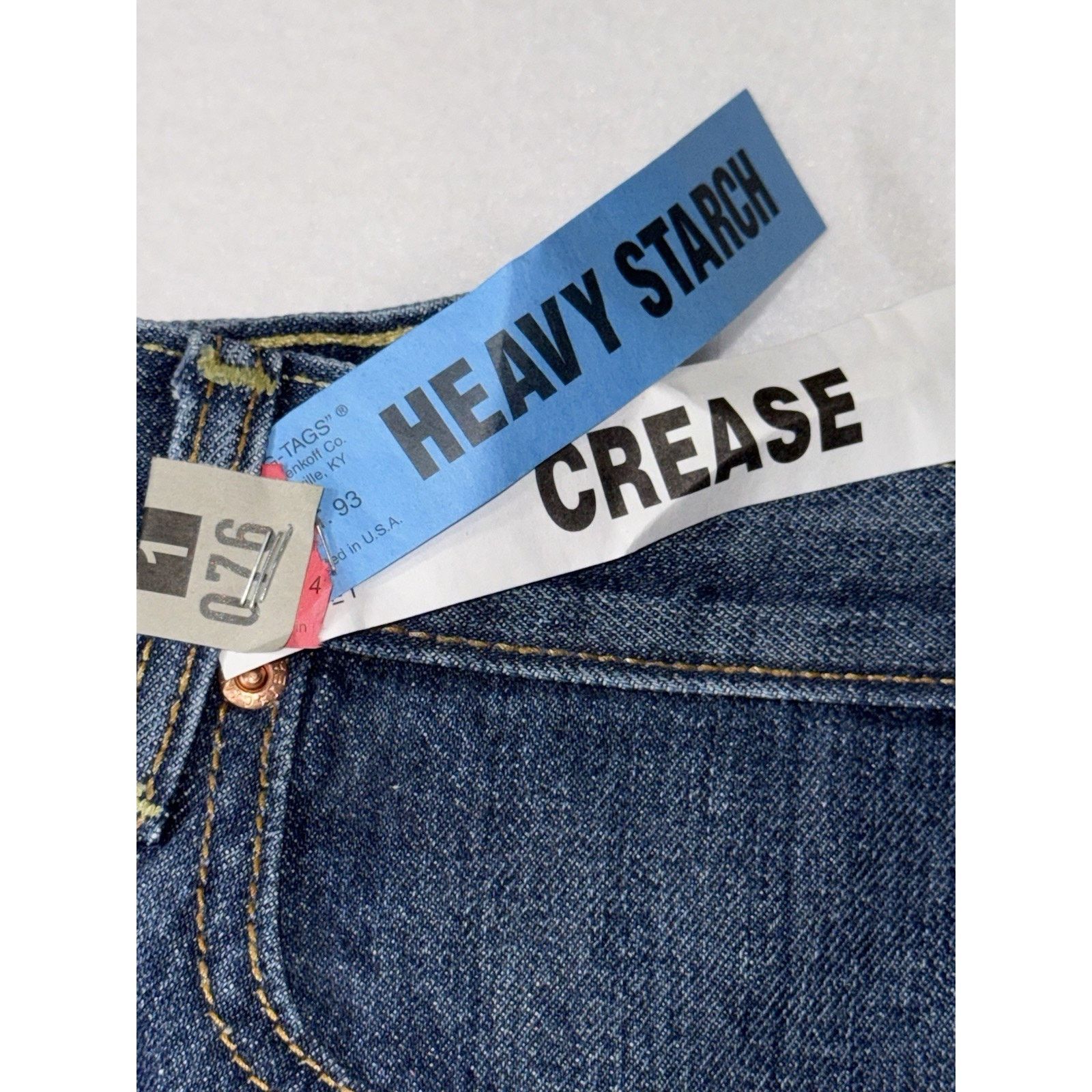 CINCH Cinch Up Denim Mens Jeans White Label Sz 42X30 Starched Size US 42 / EU 58 - 6 Thumbnail