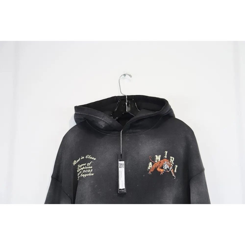 Amiri o1rshd1 Tiger Varsity Hoodie in Black Size US S / EU 44-46 / 1 - 3 Thumbnail