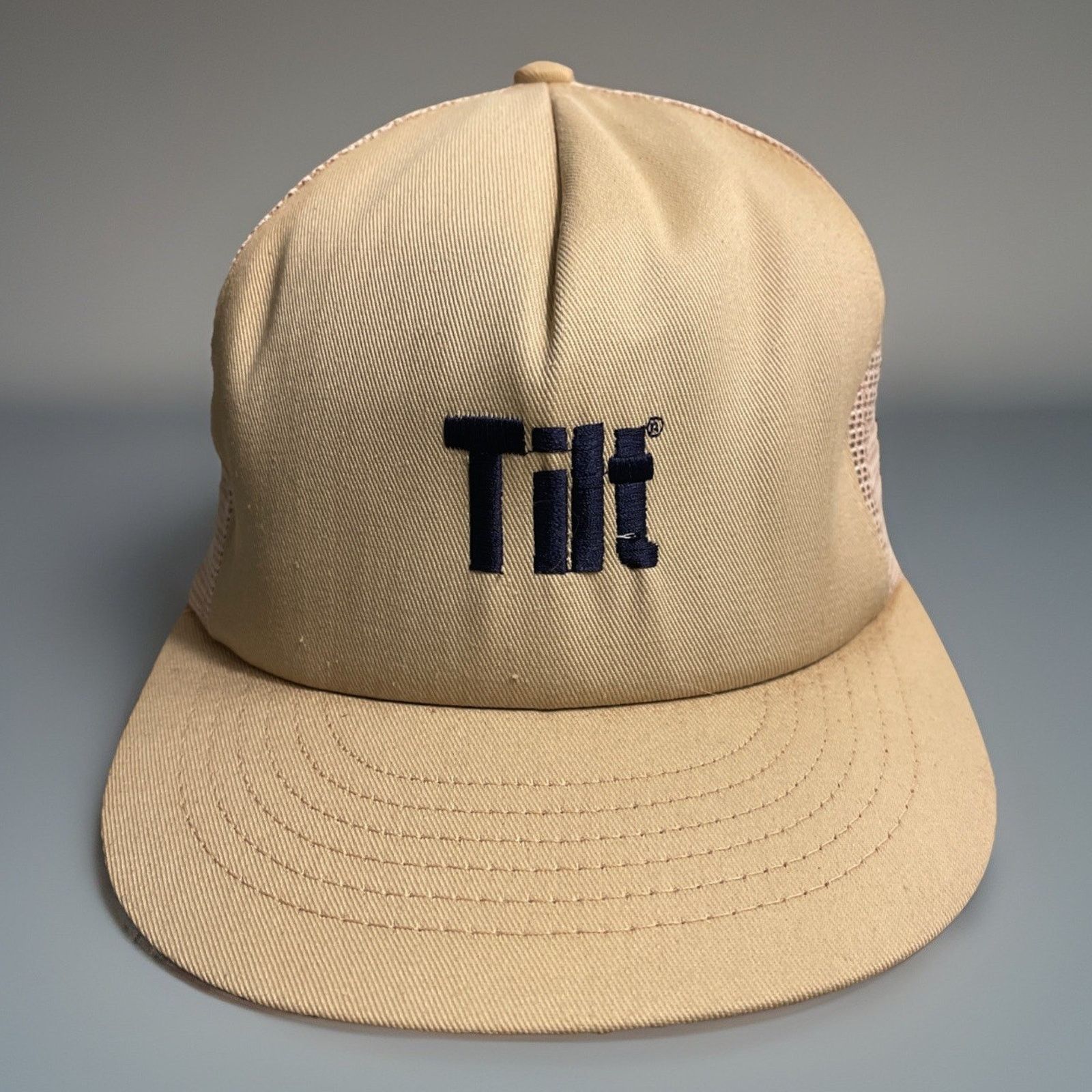 Vintage Vintage Tilt Mesh Trucker Hat (Made In U.S.A.) EUC Rare Size ONE SIZE - 1 Thumbnail