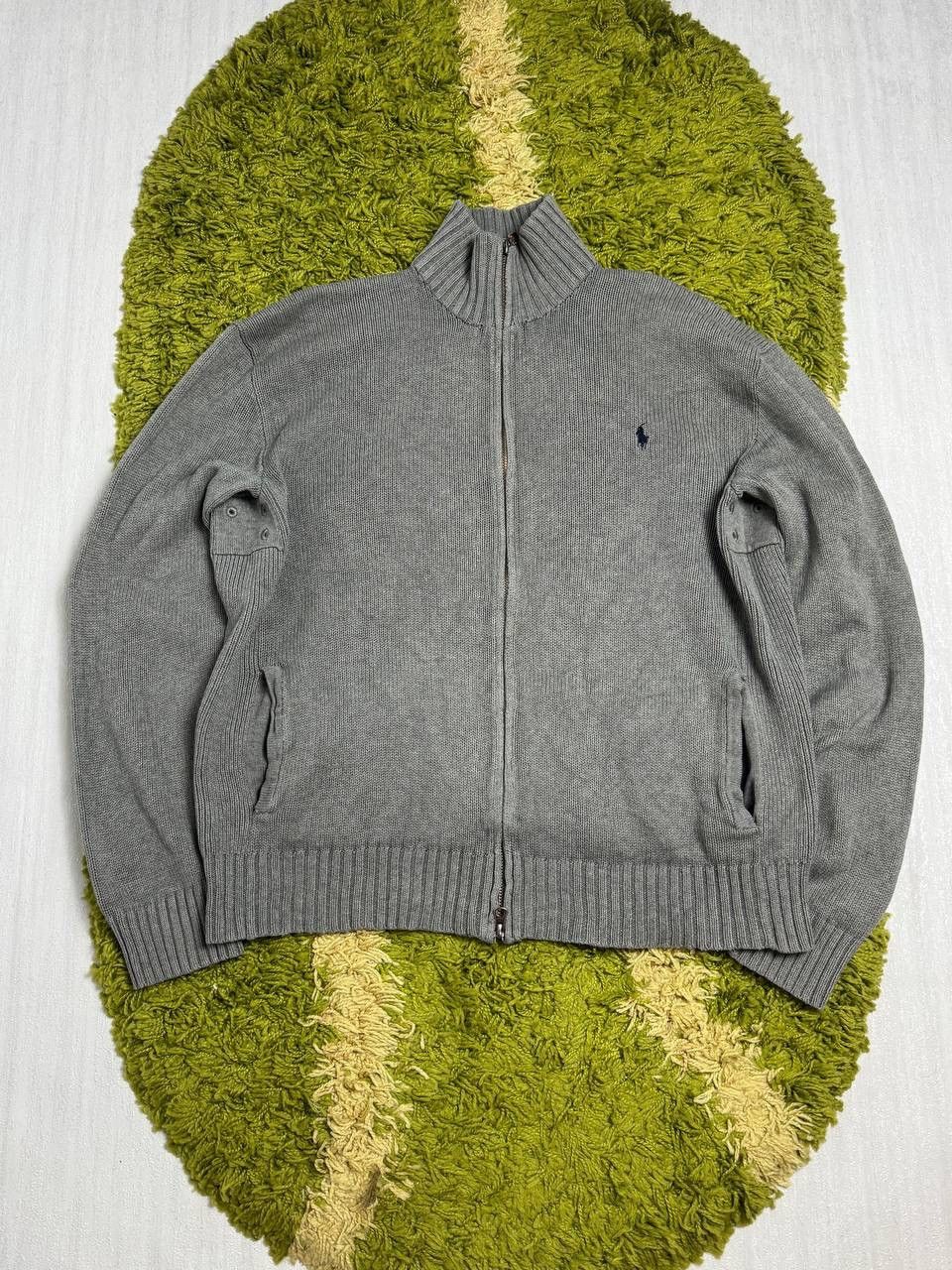 Polo Ralph Lauren × Vintage Vintage 90s Polo Ralph Lauren Zip Up Sweater Size US L / EU 52-54 / 3 - 1 Thumbnail