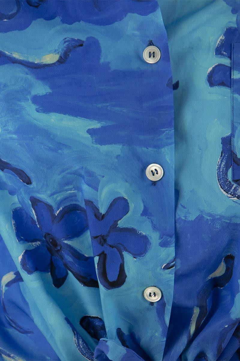 Marni o1srvl11e0624 Shirt in Blue Size M / US 6-8 / IT 42-44 - 4 Thumbnail