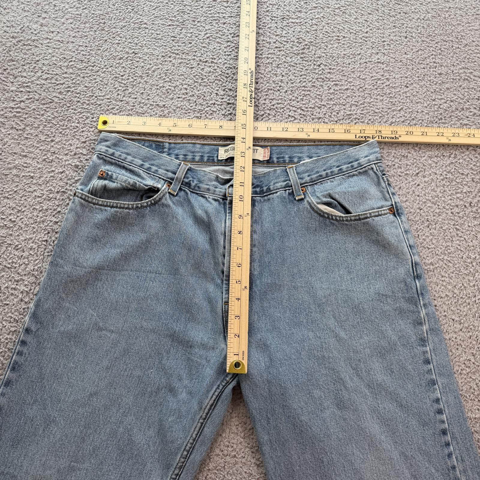 Levi's Levi’s 505 Regular Fit Light Wash Straight Leg Jeans 36x34 Size US 36 / EU 52 - 3 Thumbnail