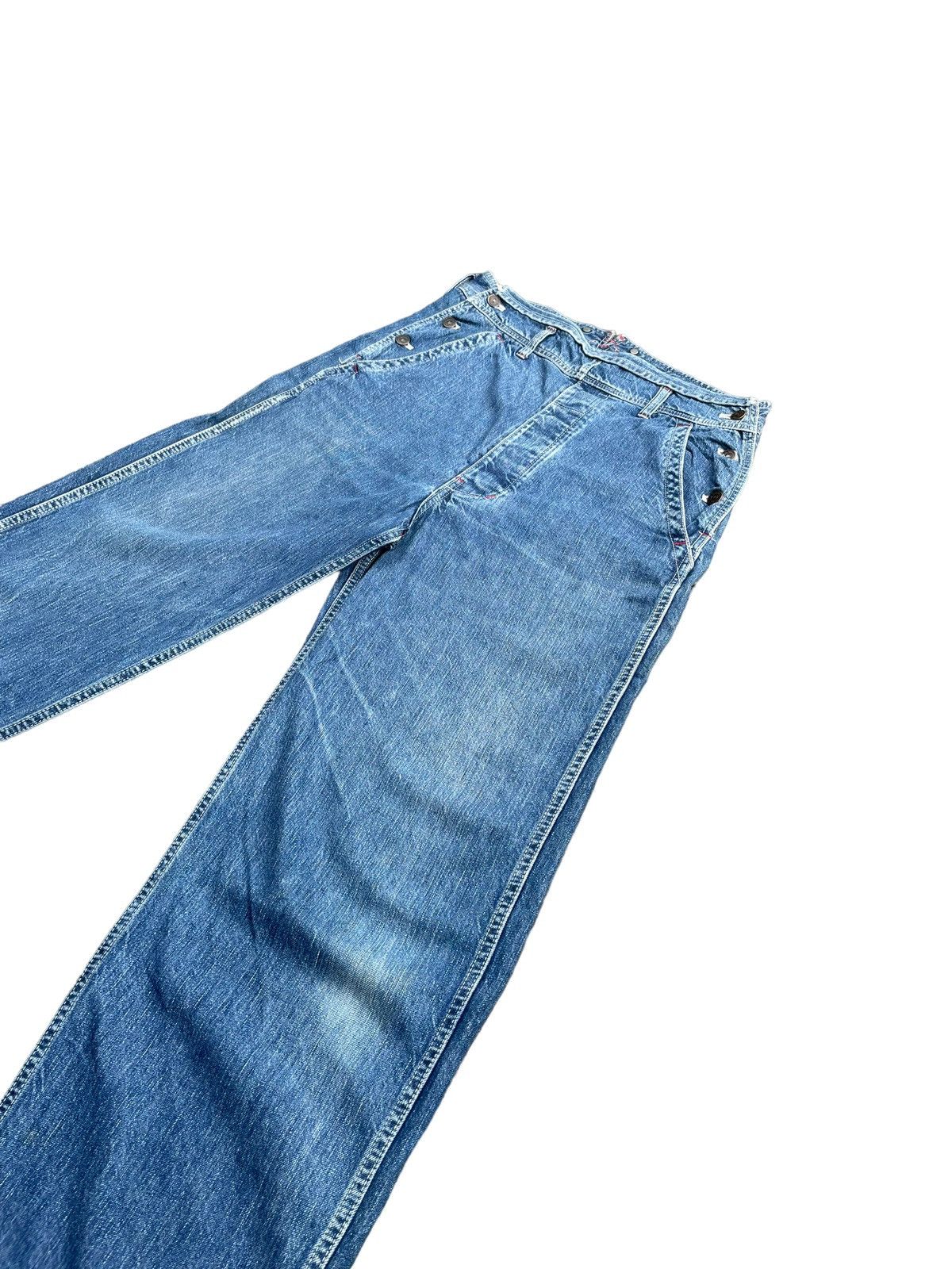 Japanese Brand Vintage Mens Batsu Denim Size US 34 / EU 50 - 2 Thumbnail