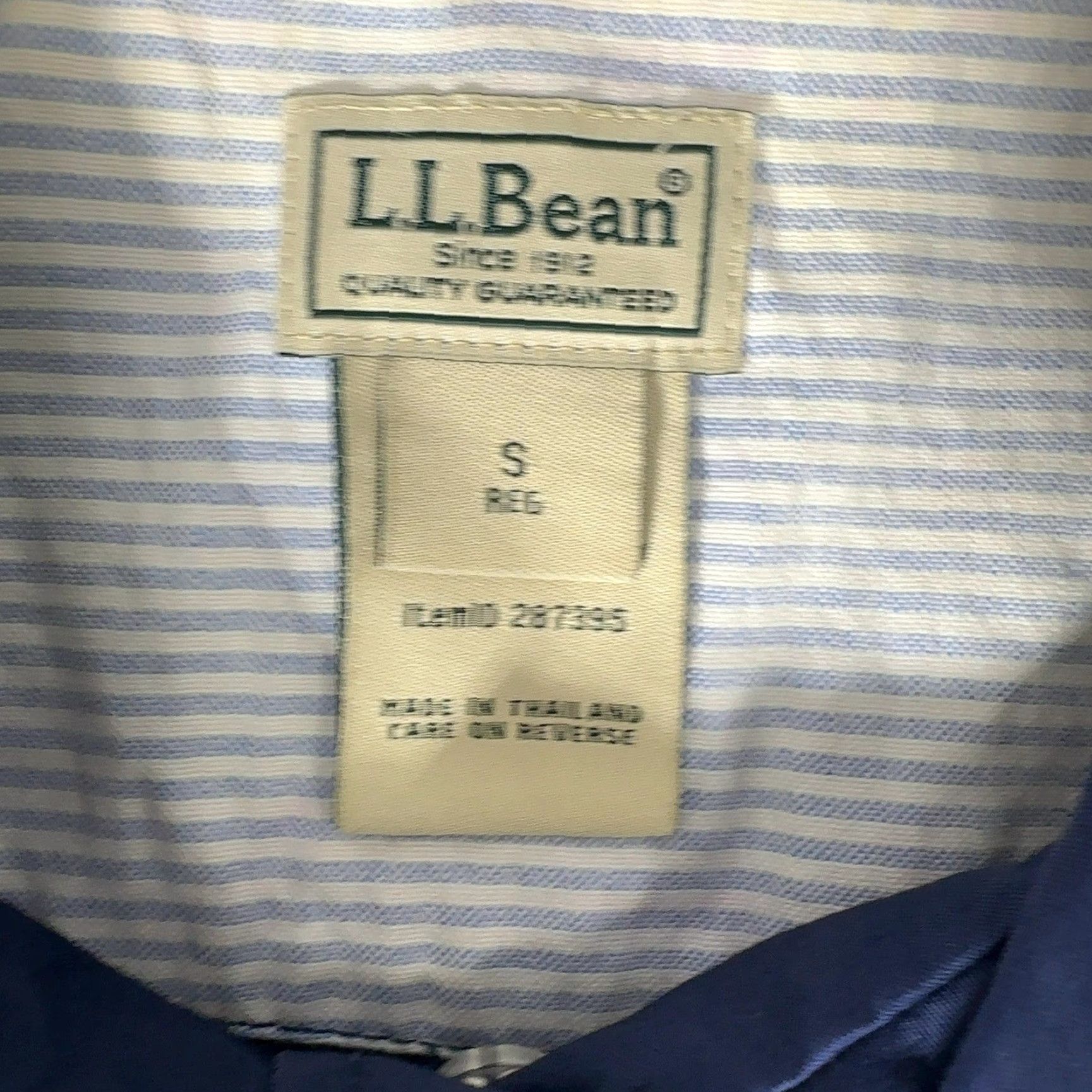 Vintage LL Bean Trench Coat Womens S Blue Belted Cotton Blend Jacket 287395 Size S / US 4 / IT 40 - 6 Thumbnail