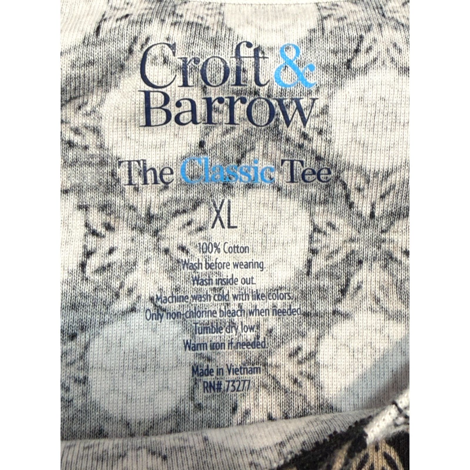Croft & Barrow VINTAGE Croft & Barrow Shirt Womens XL Black White Allover Print The Classic Tee Size XL / US 12-14 / IT 48-50 - 5 Thumbnail