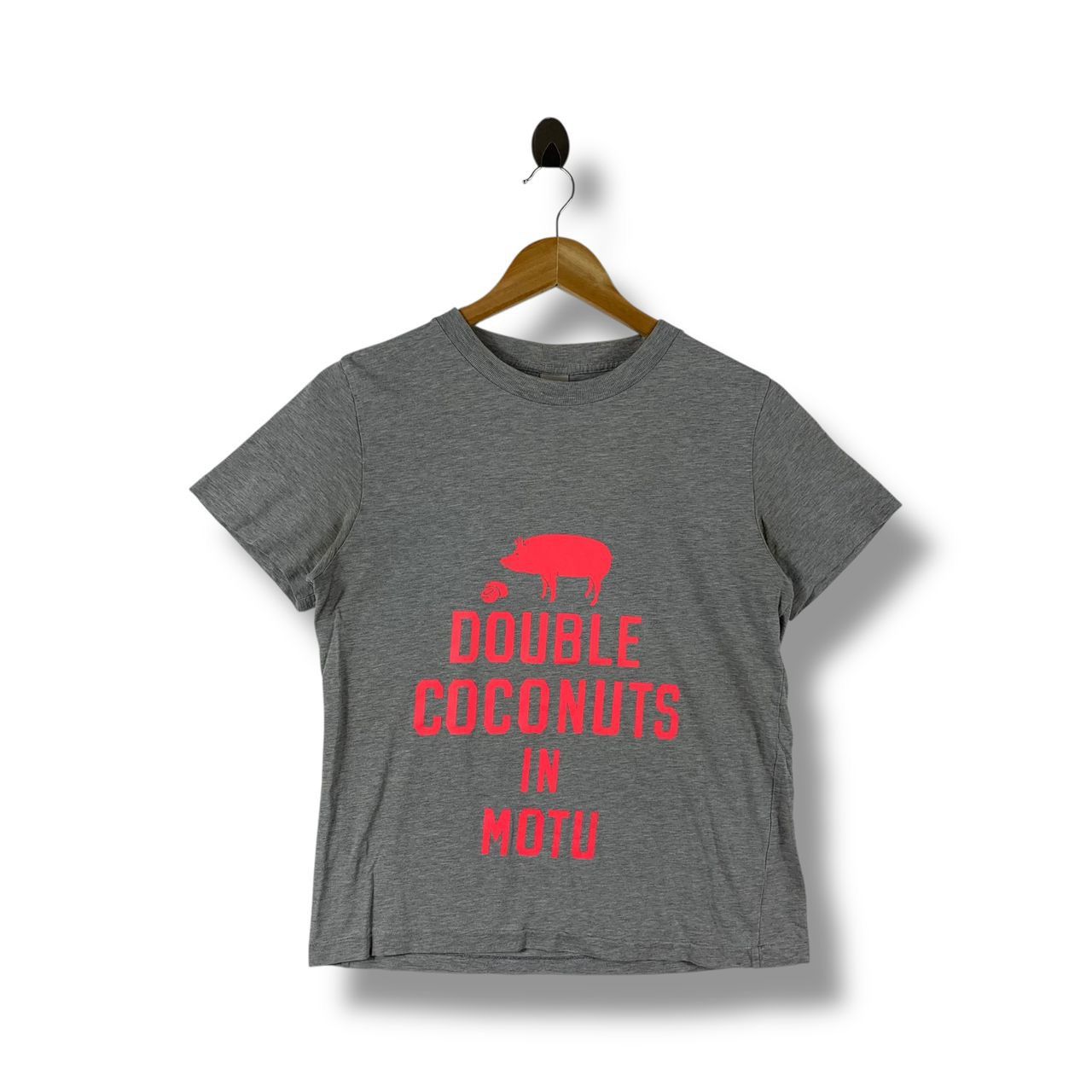 Designer × Issey Miyake × Japanese Brand SUNAOKUWAHARA double coconut in motu spellout tee Size XS / US 0-2 / IT 36-38 - 1 Thumbnail