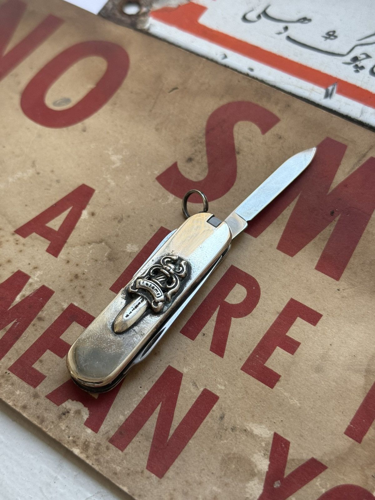 Chrome Hearts 🚭CHROME GRAIL🚭.925 SILVER DAGGER POCKET KNIFE MULTI TOOL Size ONE SIZE - 13 Thumbnail