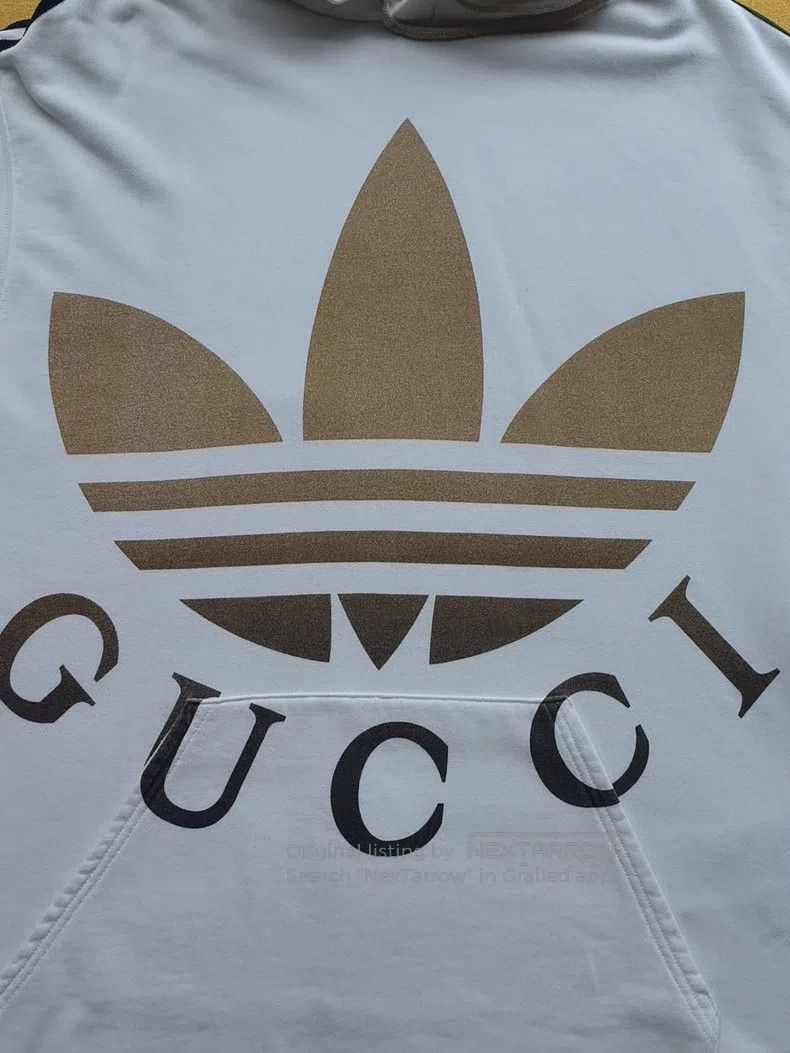 Gucci Gucci Clover white hooded sweatshirt Size US M / EU 48-50 / 2 - 5 Thumbnail