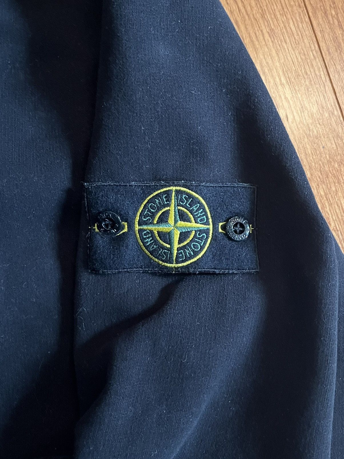 Stone Island Stone Island Patch Logo Hoodie Black Designer Massimo Osti Size US M / EU 48-50 / 2 - 2 Thumbnail