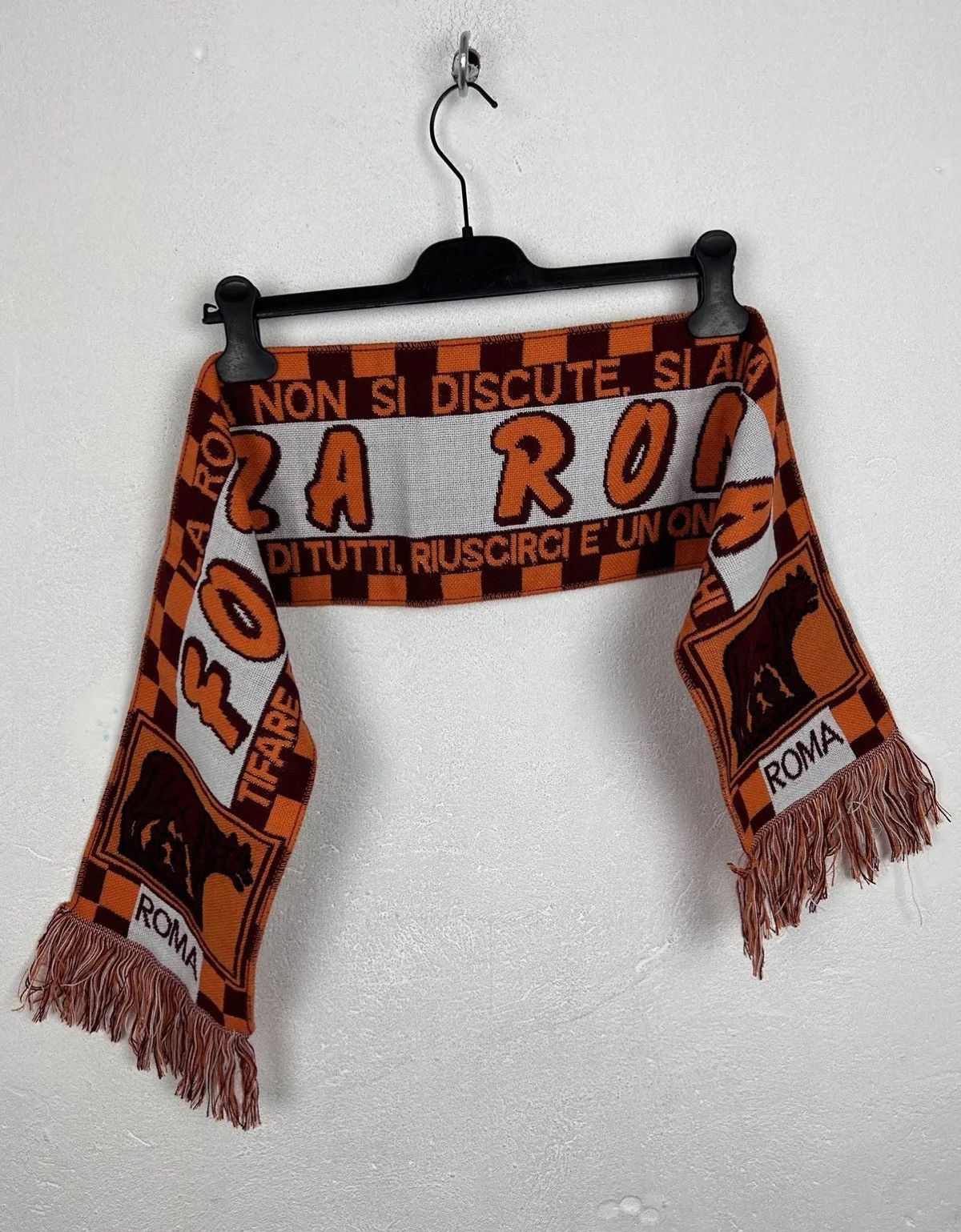 Vintage Vintage Forza AS Roma FC Football Scarf Bufanda Sciarpa