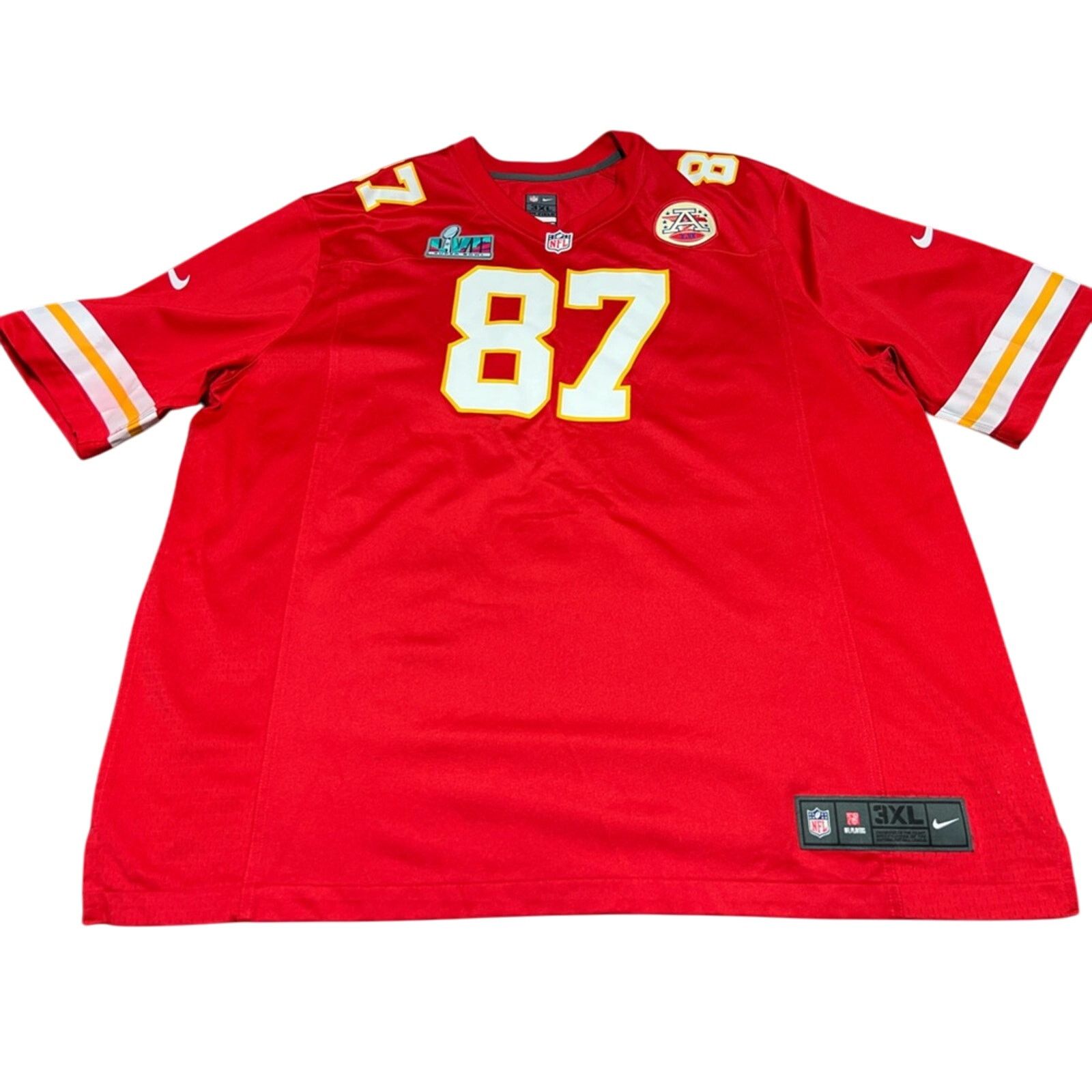 Nike Travis Kelce Kansas City Chiefs Super Bowl Game Jersey XXXL Size US XXL / EU 58 / 5 - 3 Thumbnail