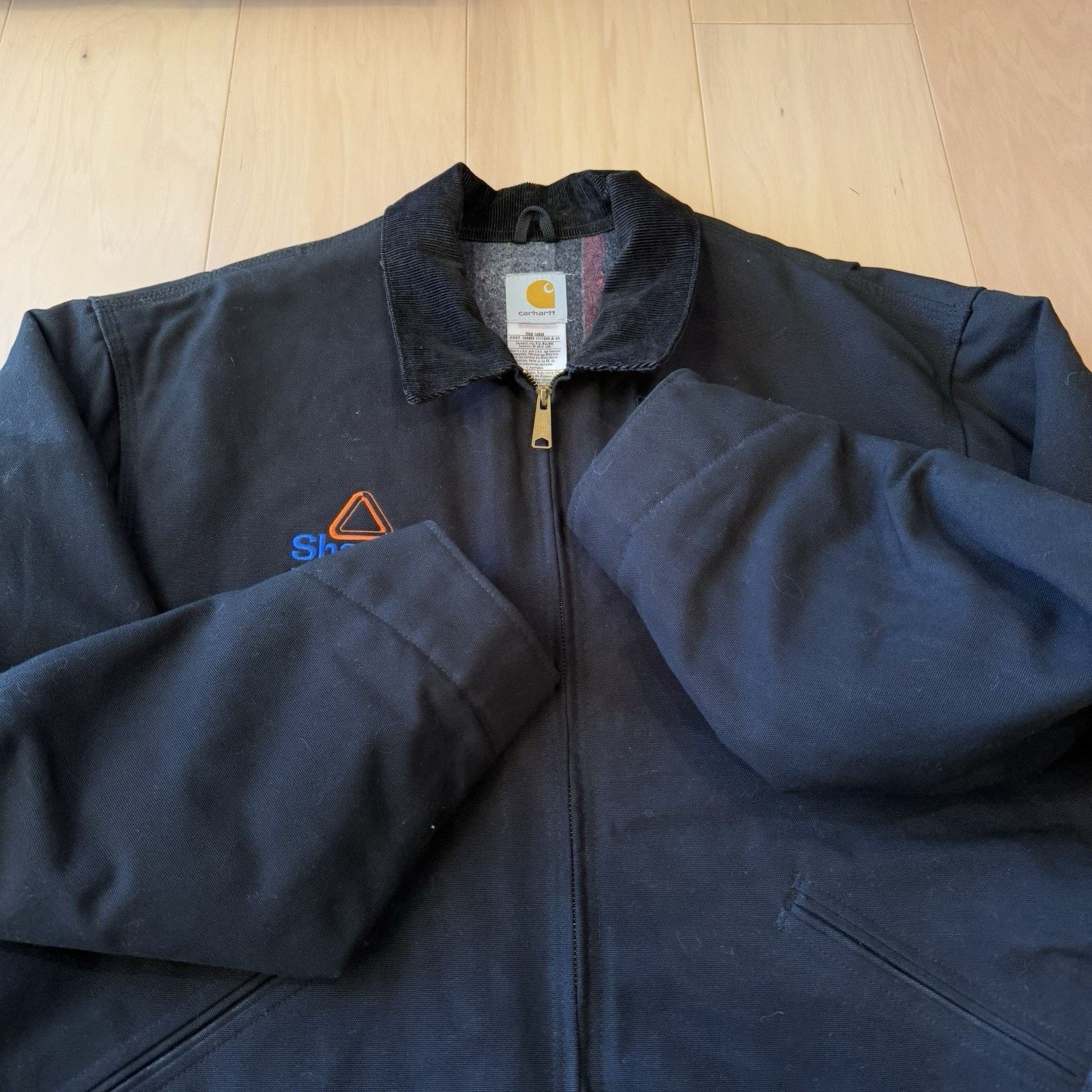 Carhartt Carhartt Detroit Jacket 52 Black Workwear Full Zip Bomber Size US XL / EU 56 / 4 - 4 Thumbnail