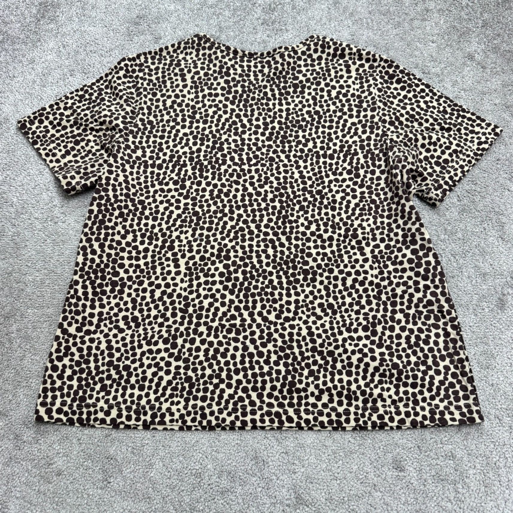 Blair Blair Leopard T-Shirt Womens XL Brown Animal Print Short Sleeve Casual Stretch Size XL / US 12-14 / IT 48-50 - 2 Thumbnail