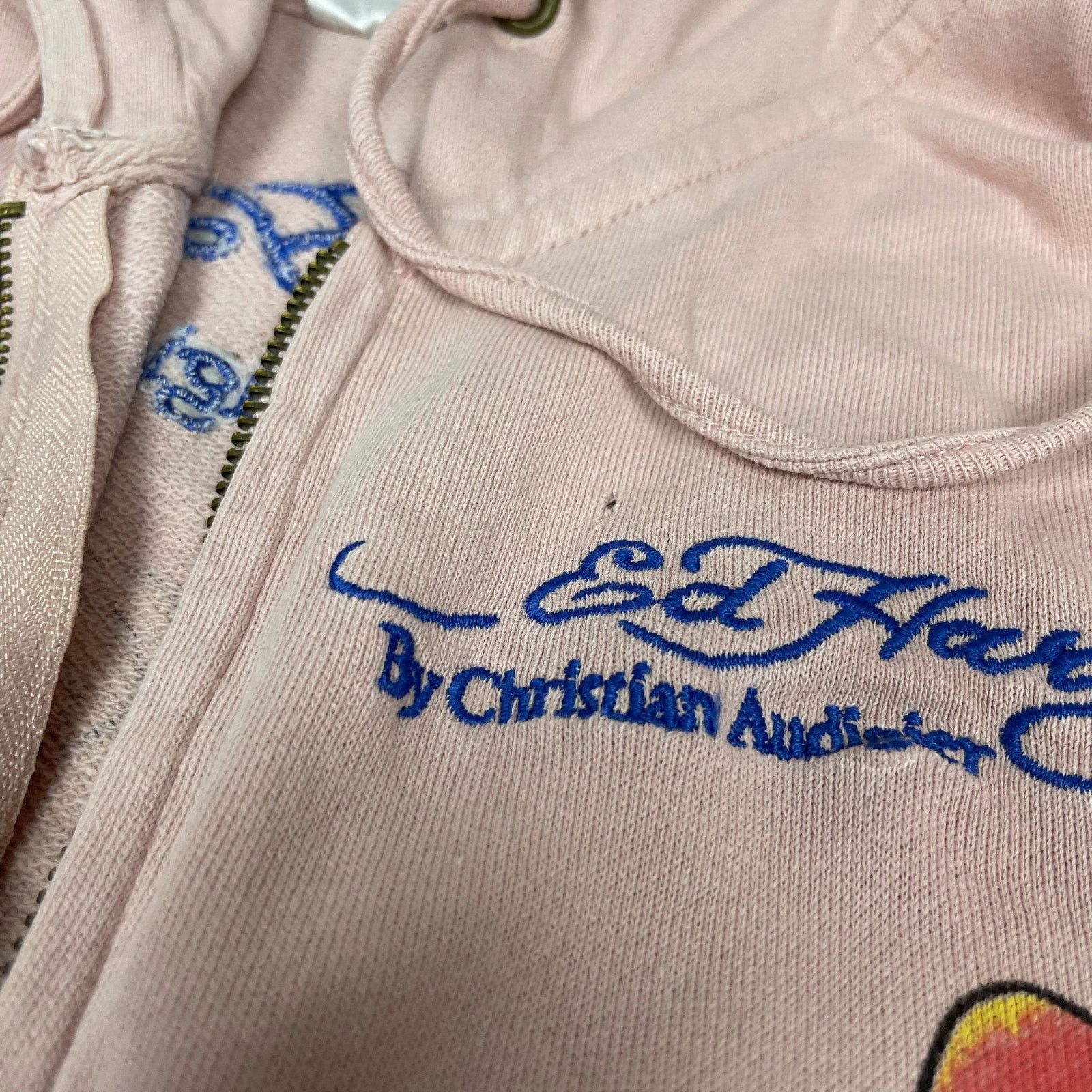 Ed Hardy Ed Hardy Women's Pink Cotton Full Zip Hooded Jacket Medium Size M / US 6-8 / IT 42-44 - 6 Thumbnail