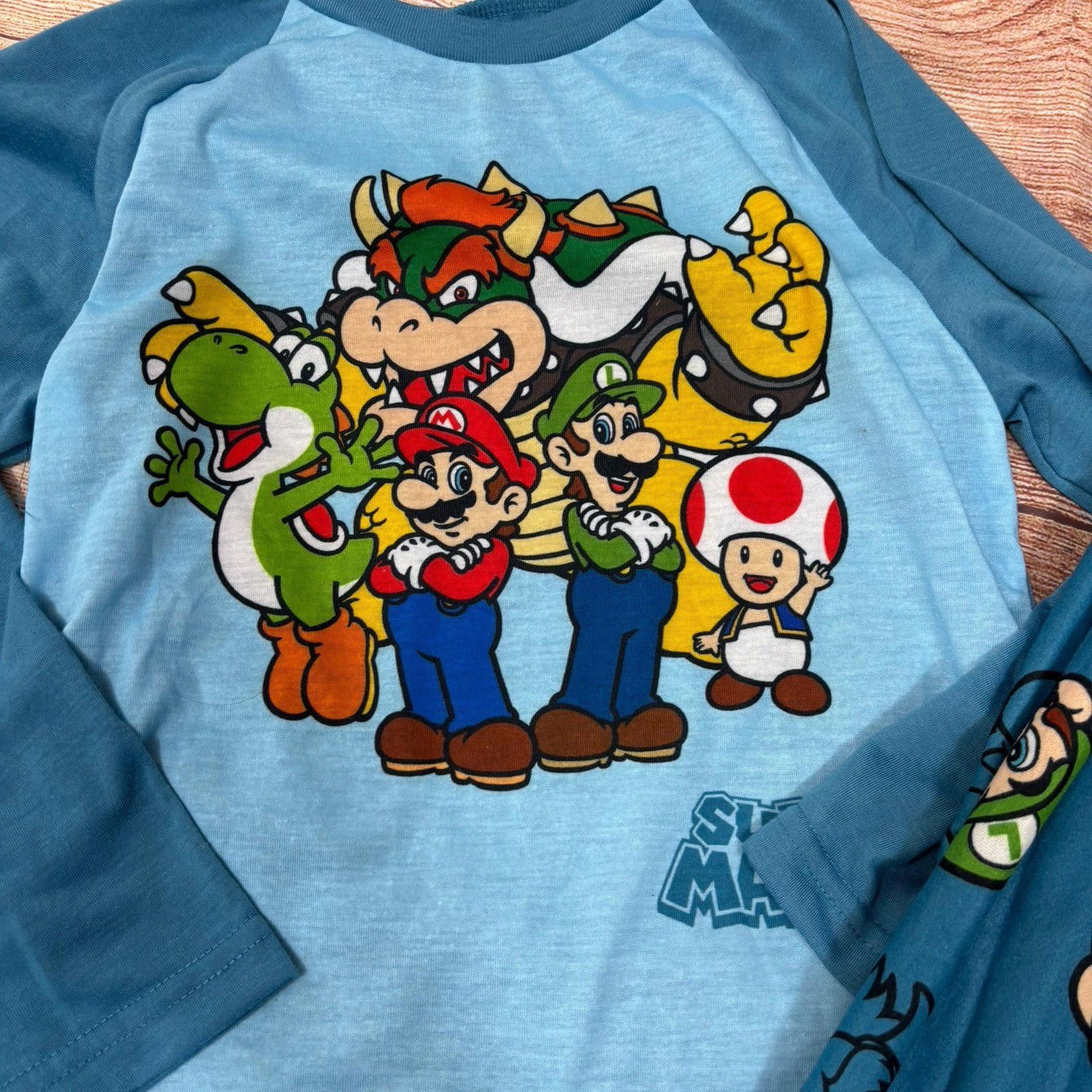 Nintendo Nintendo Super Mario Boys Size 8 Pajama Set Size ONE SIZE - 2 Thumbnail