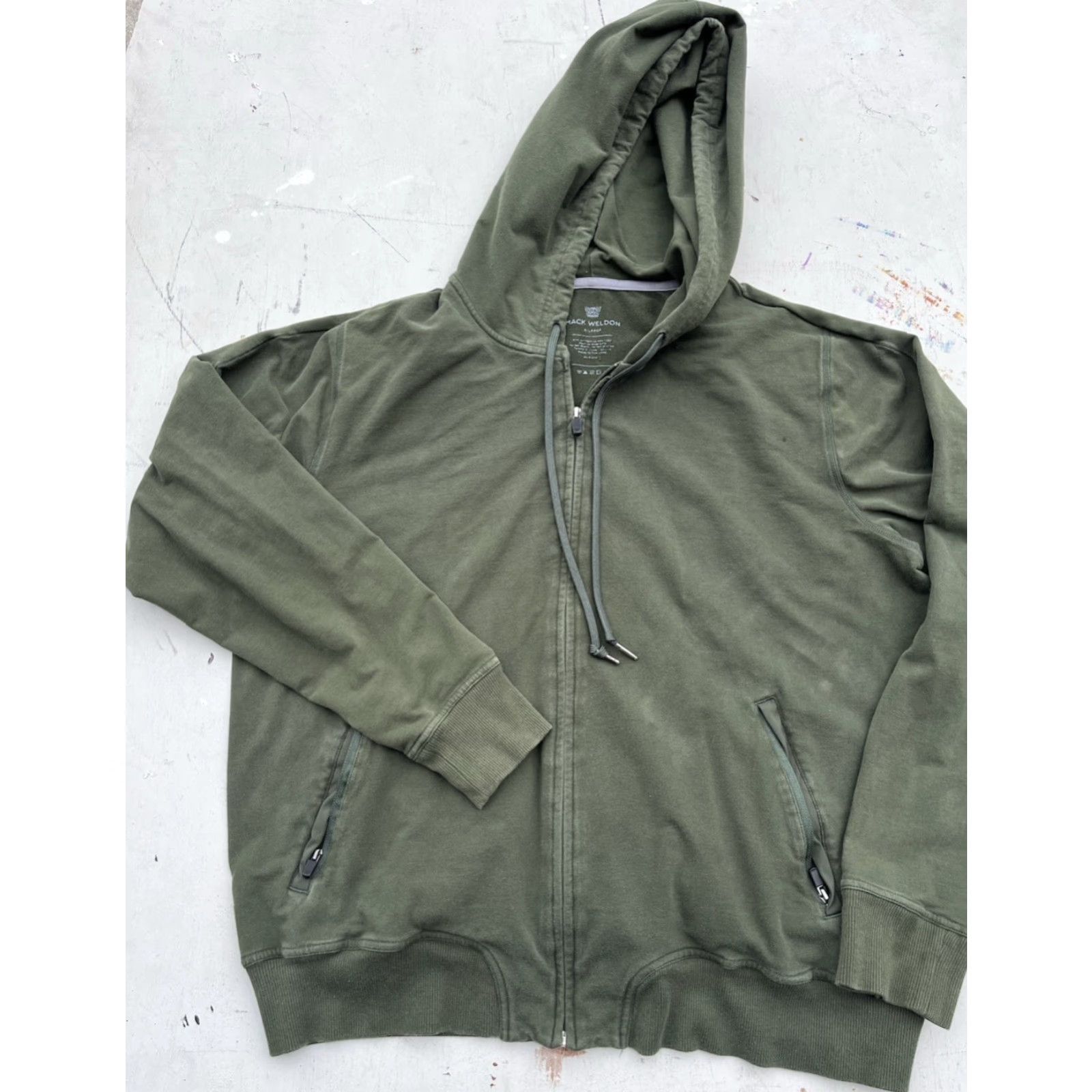Vintage Mack Weldon Hoodie Green Solid Full-Zip XL Men’s Casual Outdoor 90s City Classic Logo Pockets Long Sleeve Sold? Size US XL / EU 56 / 4 - 5 Thumbnail