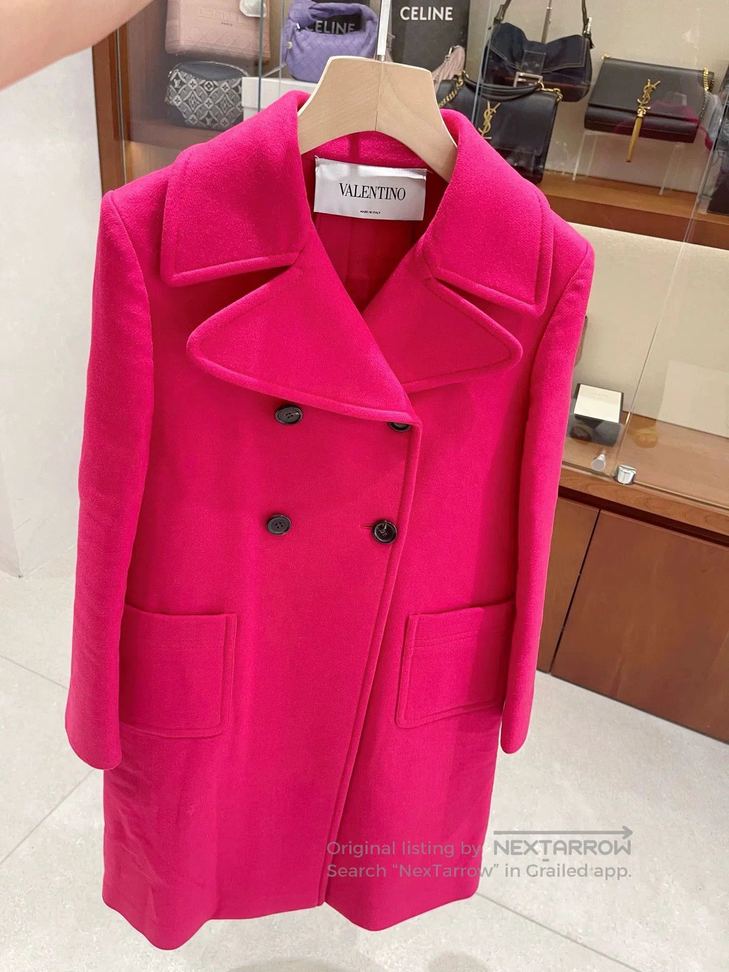 Valentino Valentino Pink Wool Coat Size 38. Size US XS / EU 42 / 0 - 6 Thumbnail