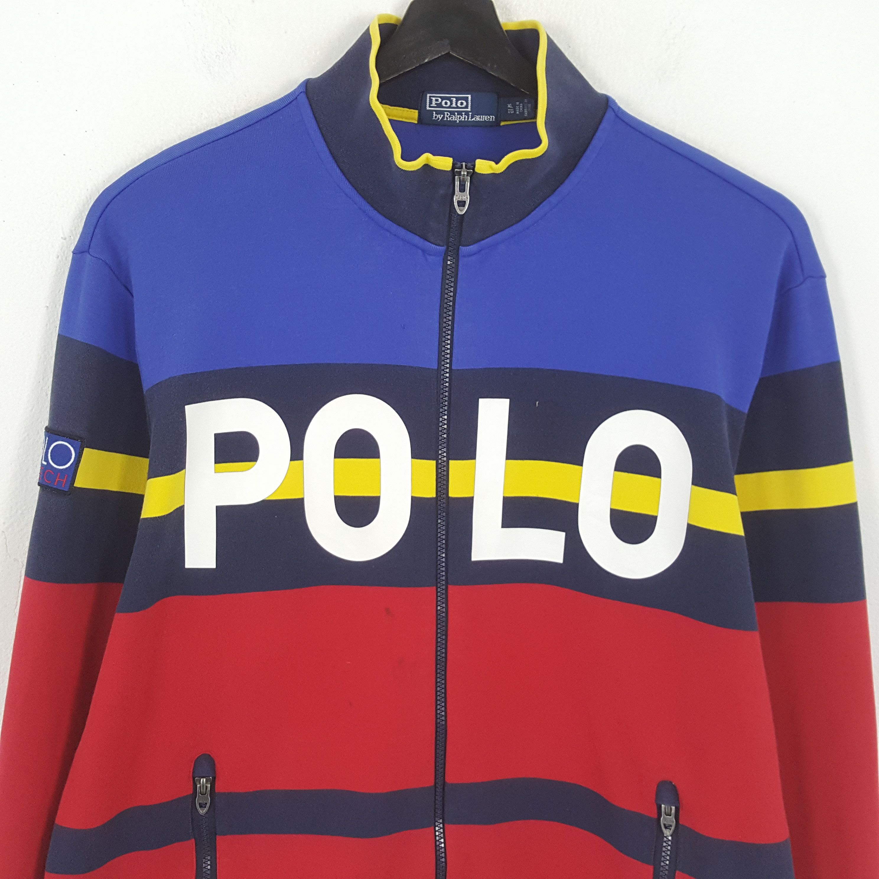 Polo Ralph Lauren × Vintage POLO by RALPH LAUREN Rare Design Fashion Sweater Jacket Size US XL / EU 56 / 4 - 2 Thumbnail