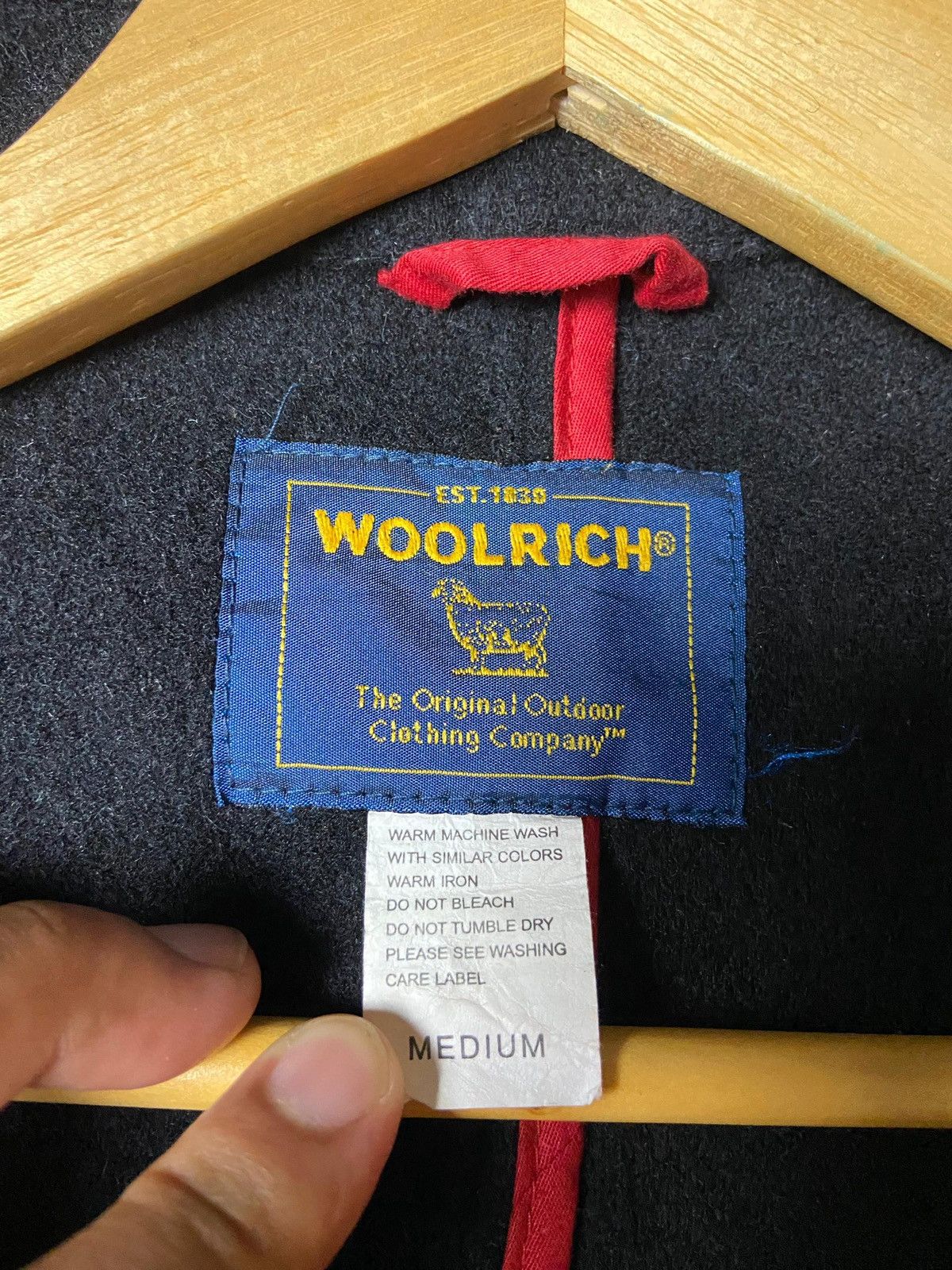 Japanese Brand × Vintage × Woolrich Woolen Mills Vintage WOOLRICH Double Breasted Wool Coat (129) Size US M / EU 48-50 / 2 - 7 Thumbnail