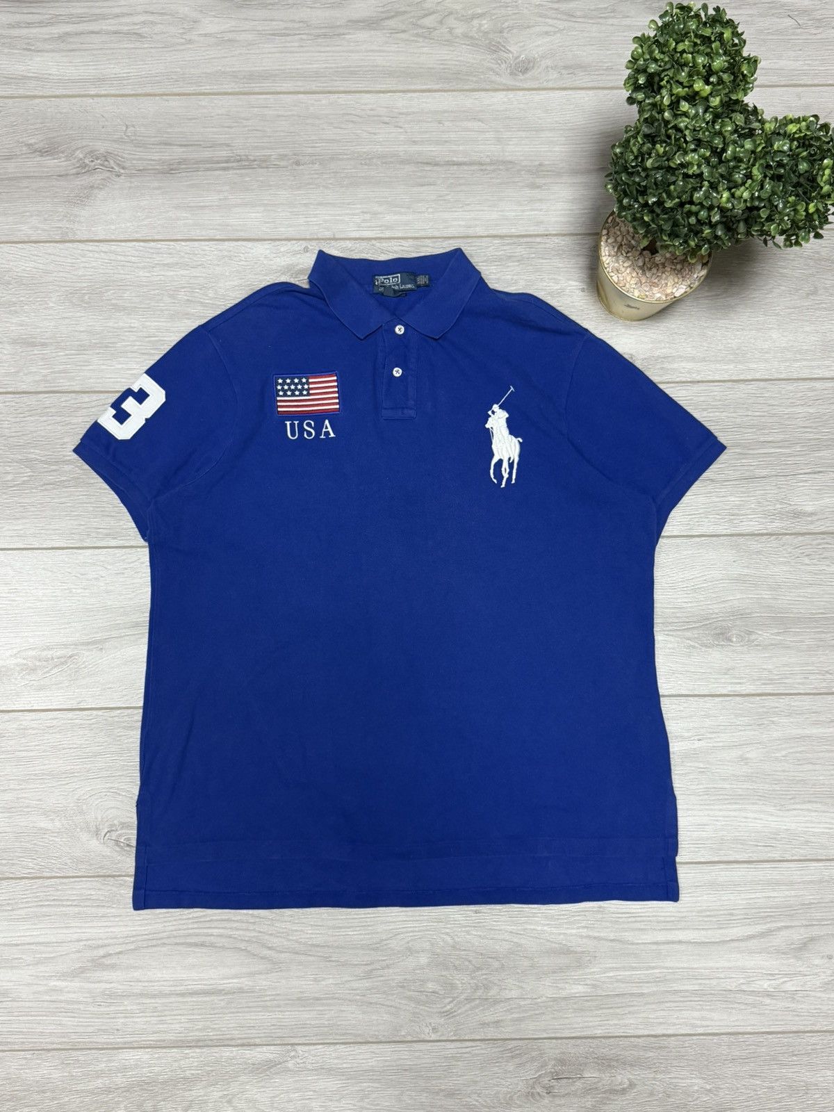 Polo Ralph Lauren Ralph Lauren USA flag 🇺🇸 tee shirt polo 3 Size US XXL / EU 58 / 5 - 2 Thumbnail