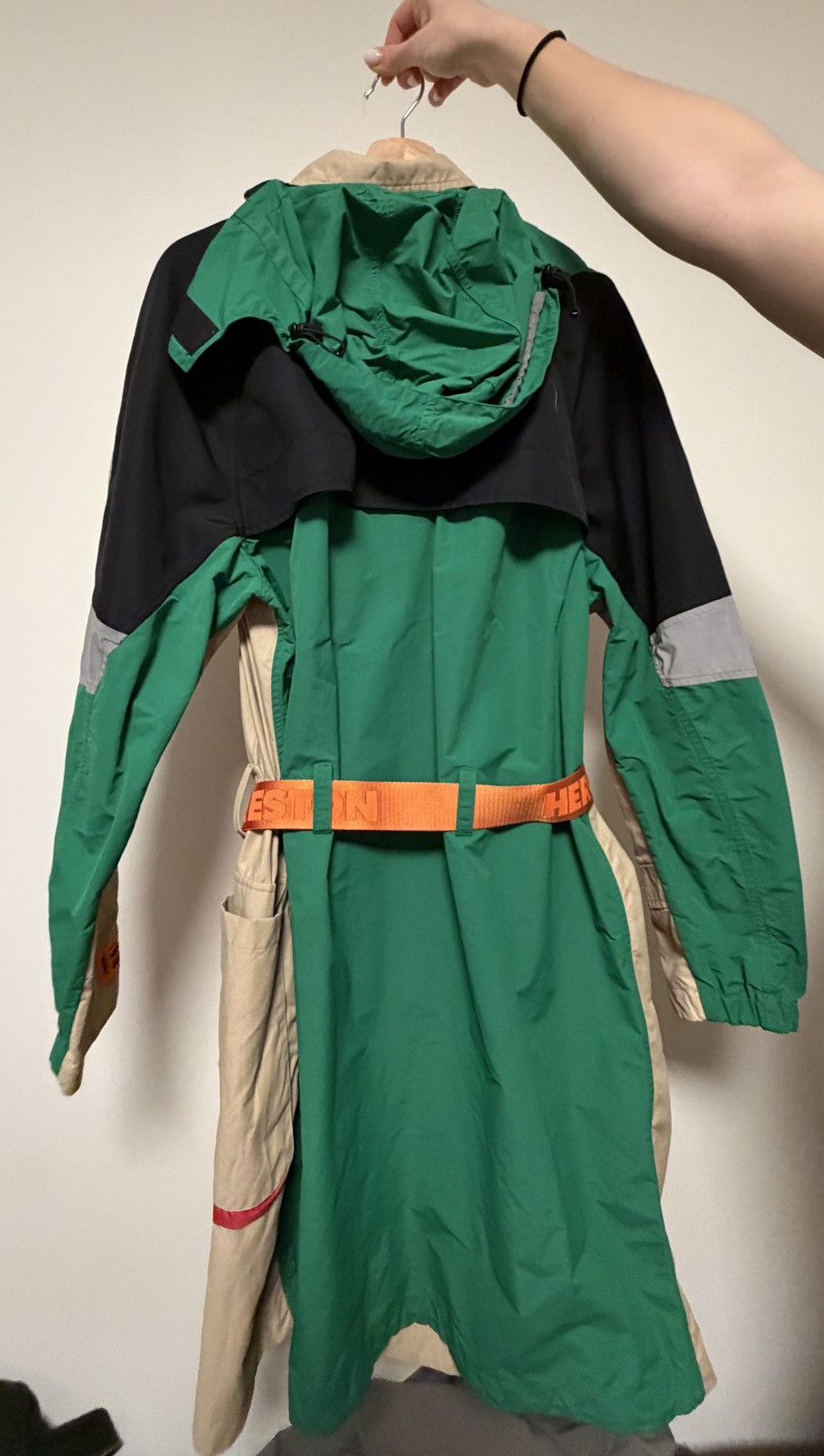 Heron Preston Heron Preston Contrast Back Trench Coat Size US S / EU 44-46 / 1 - 2 Thumbnail