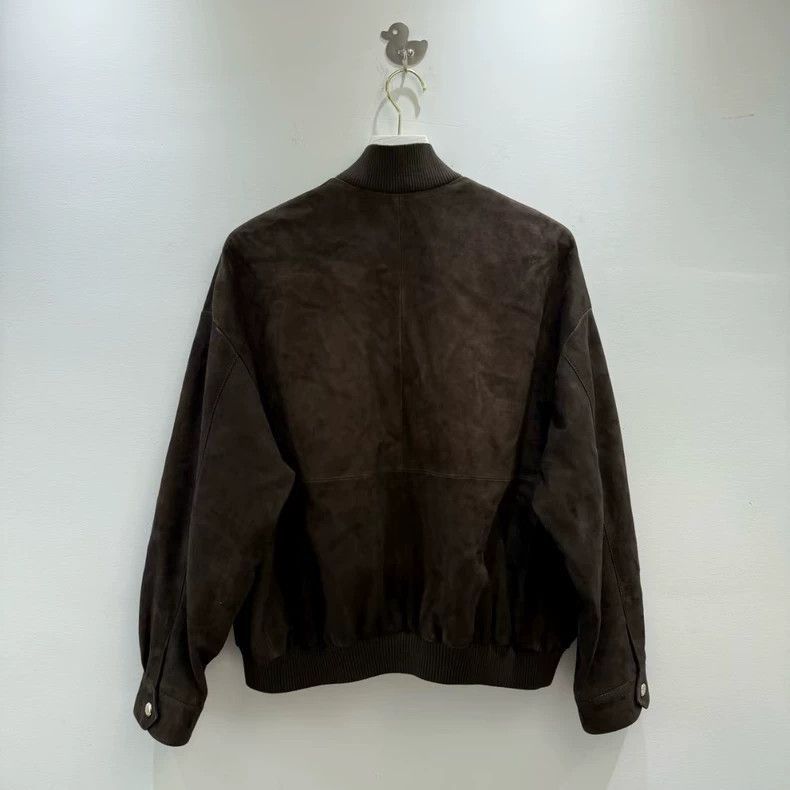 Prada Miumiu Brown Suede Jacket with Pockets-2506 Size M / US 6-8 / IT 42-44 - 4 Thumbnail