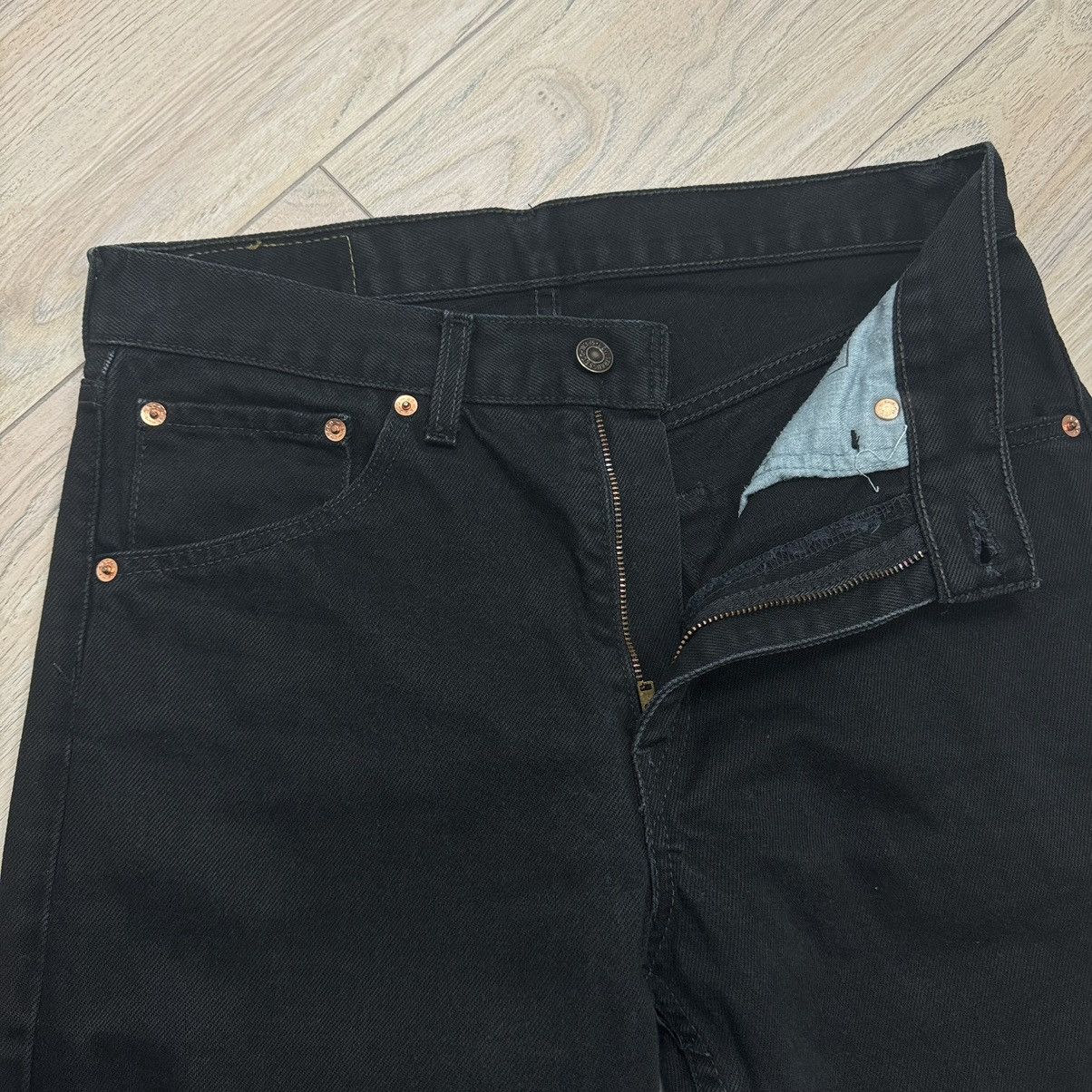 Levi's Crazy Vintage Y2K Levi’s 521 XX Black Wash Denim Jeans Size US 30 / EU 46 - 7 Thumbnail