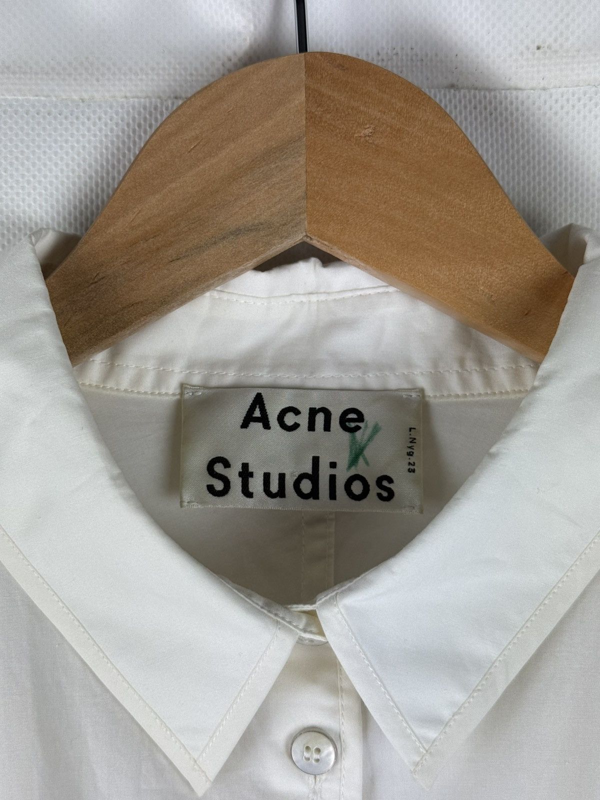 Acne Studios Acne Studios Lash Poplin Tech Oversize L/S Shirt Dress Size XS / US 0-2 / IT 36-38 - 14 Thumbnail