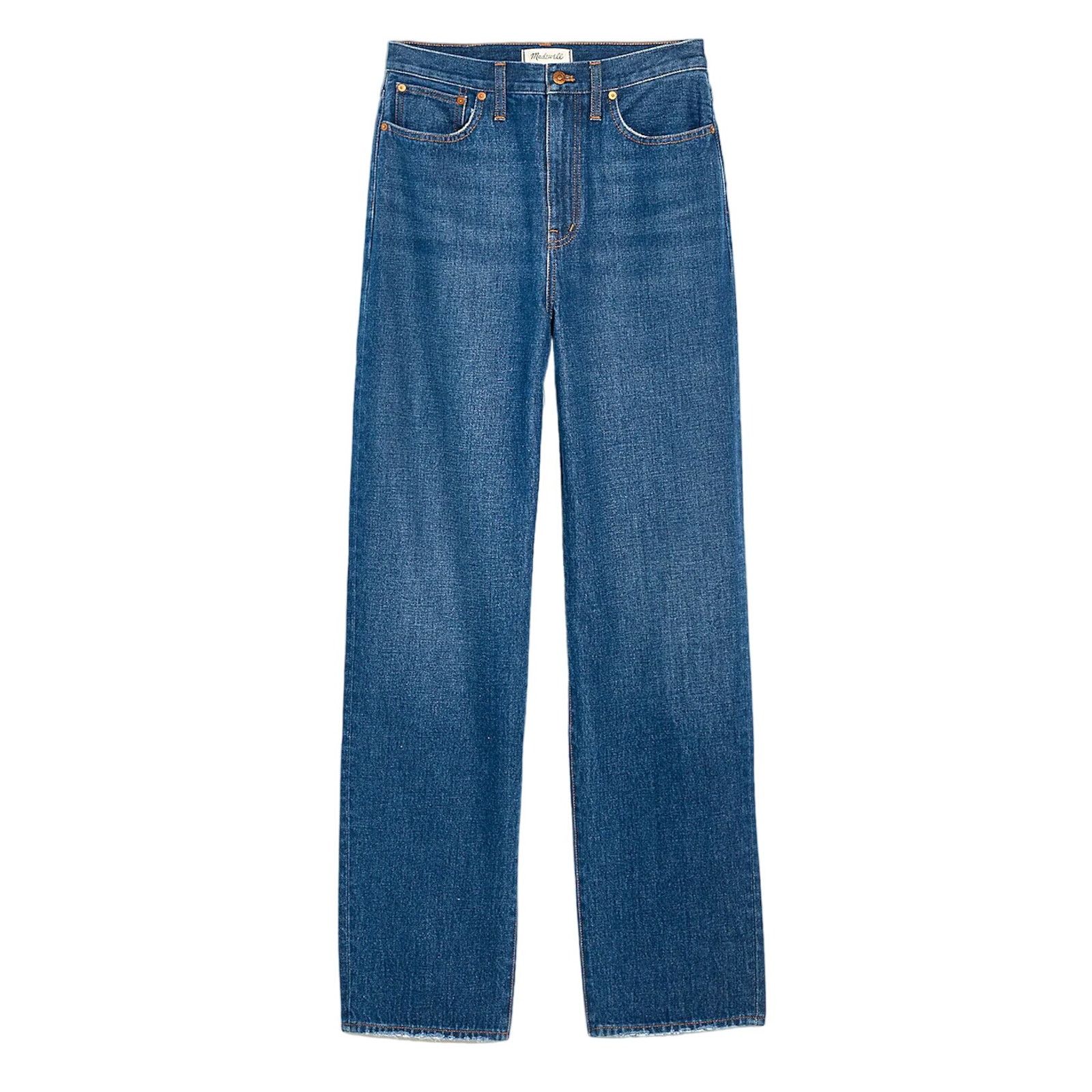 Madewell Madewell Baggy Straight Jeans in Dark Worn Indigo, Size 24 Size 24" / US 00 / IT 34 - 1 Thumbnail