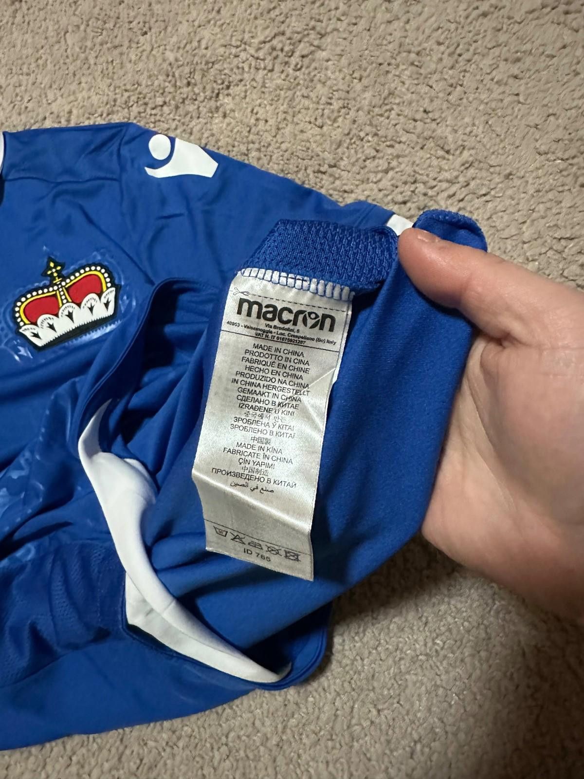 Macron LIECHTENSTEIN 2018/19 HOME FOOTBAL SHIRT SOCCER JERSEY sz M Size US M / EU 48-50 / 2 - 5 Thumbnail