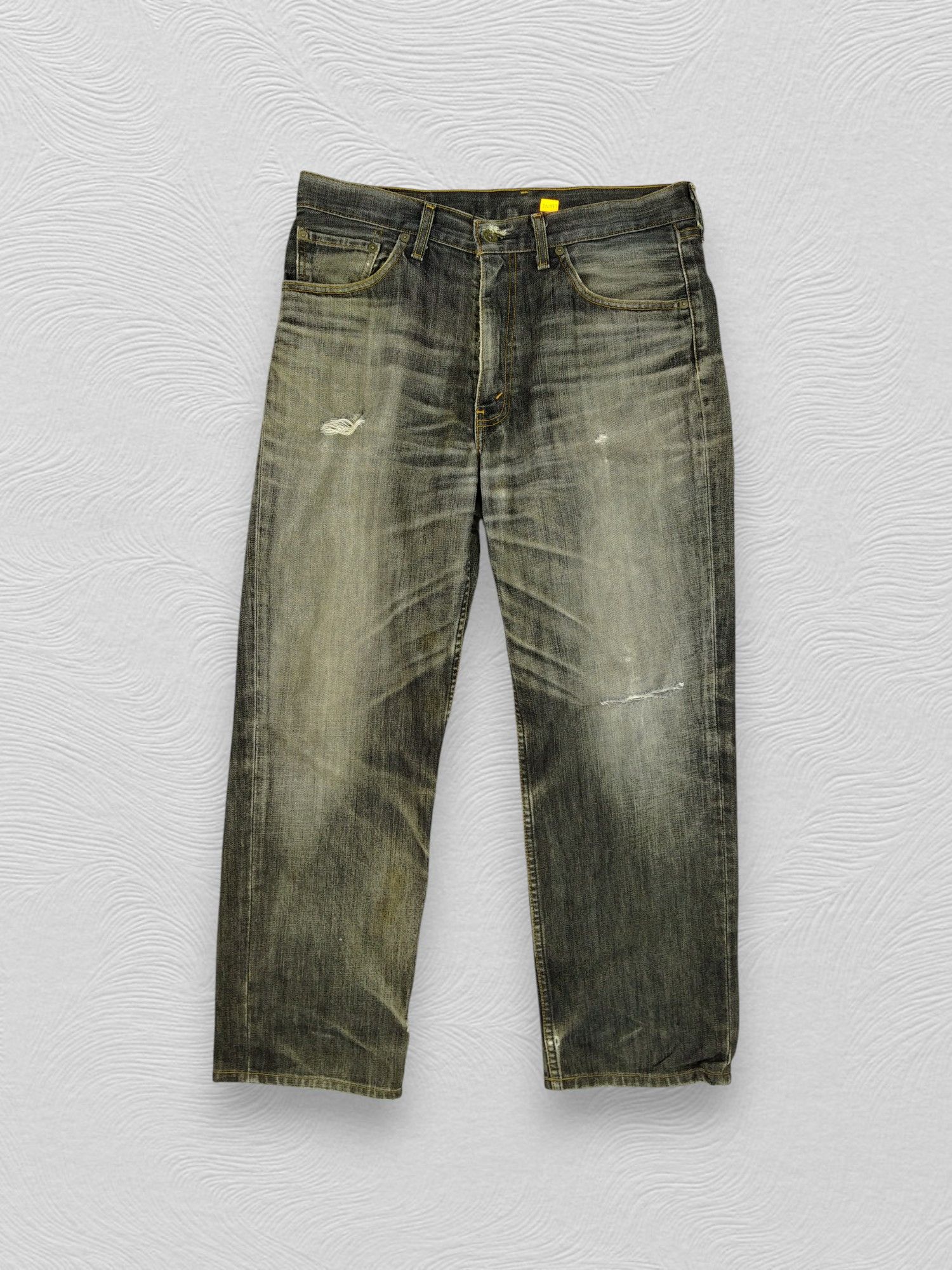 Levi's Black Distressed Vintage Levi's 502 34x28 Denim -JN937 Size US 34 / EU 50 - 1 Thumbnail
