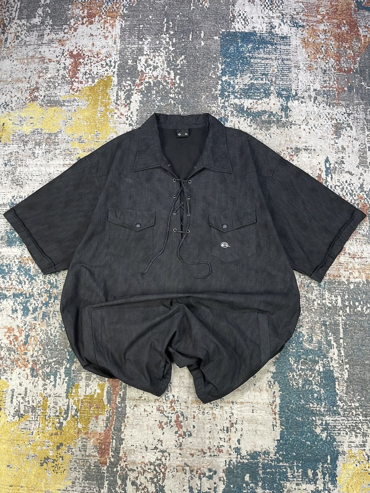 Japanese Brand Impala Rare Character Lace-Up Loose-Fit Pull Over Size US L / EU 52-54 / 3 - 1 Thumbnail