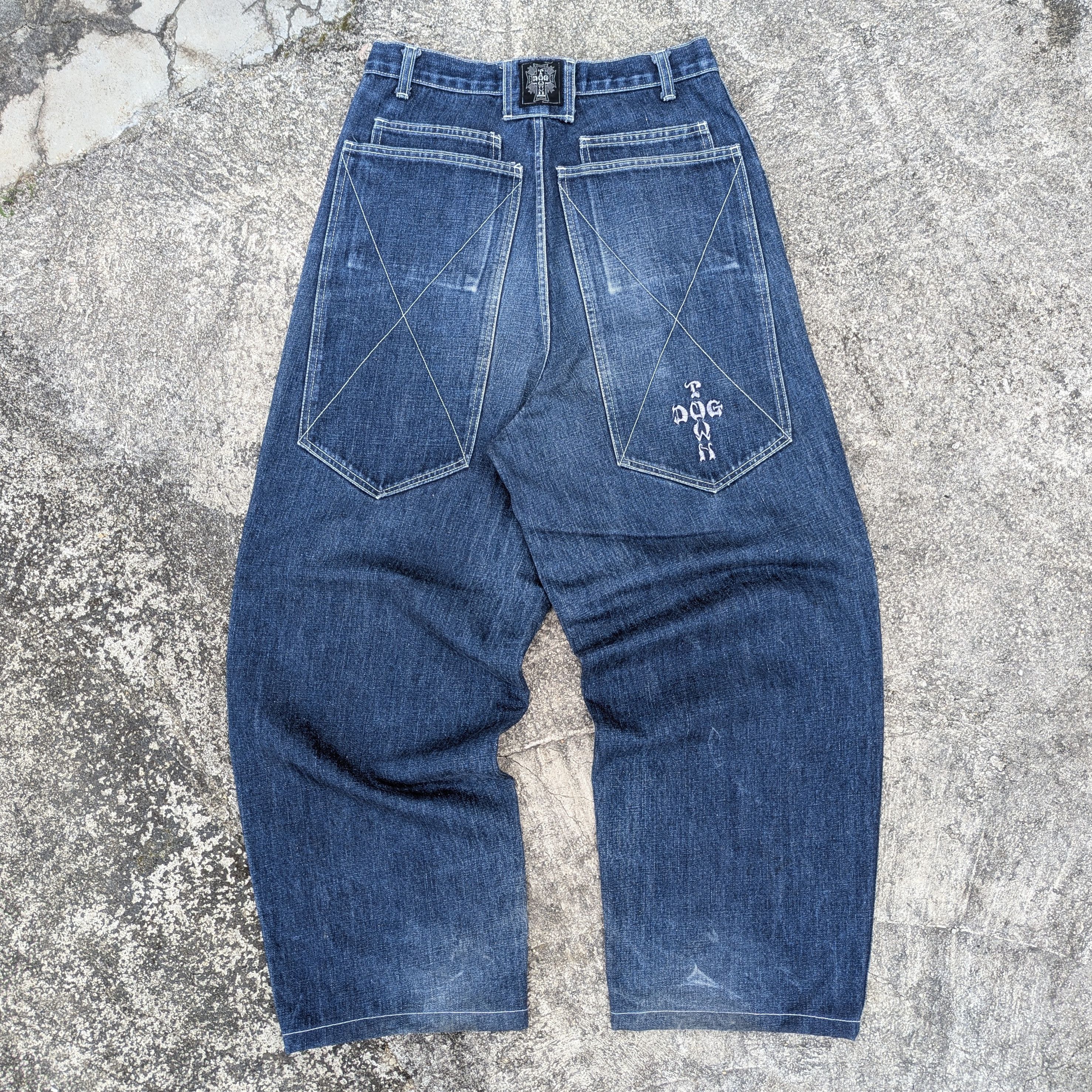 Dogtown × Vintage Vintage Dog Town Black Dragon Skate Baggy Jean Pants Size US 30 / EU 46 - 1 Thumbnail