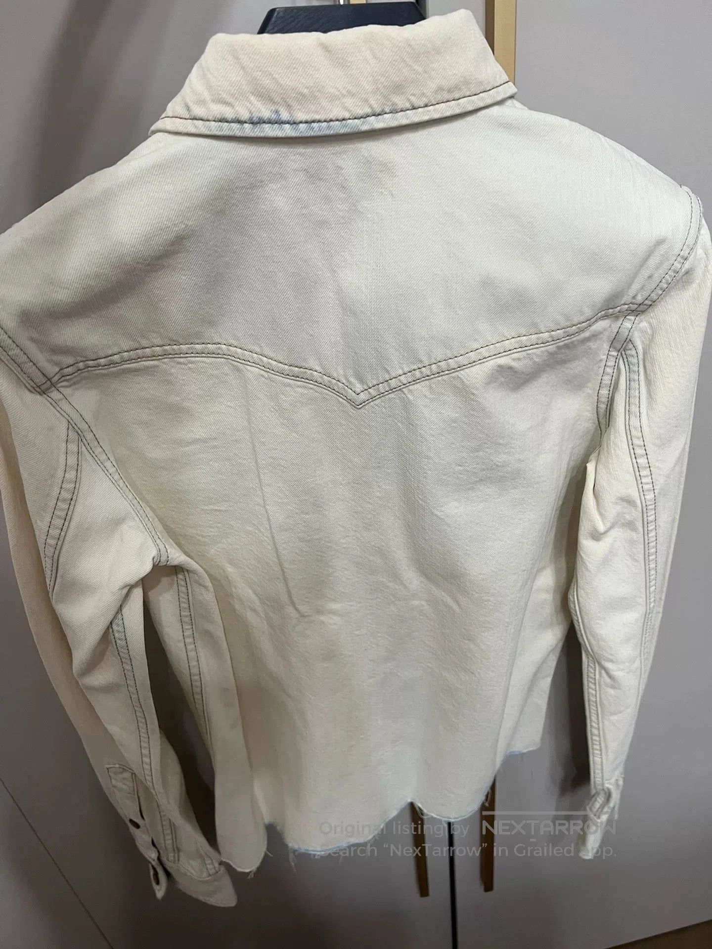 Saint Laurent Paris Saint Laurent White Denim Shirt. Size XS / US 0-2 / IT 36-38 - 2 Thumbnail
