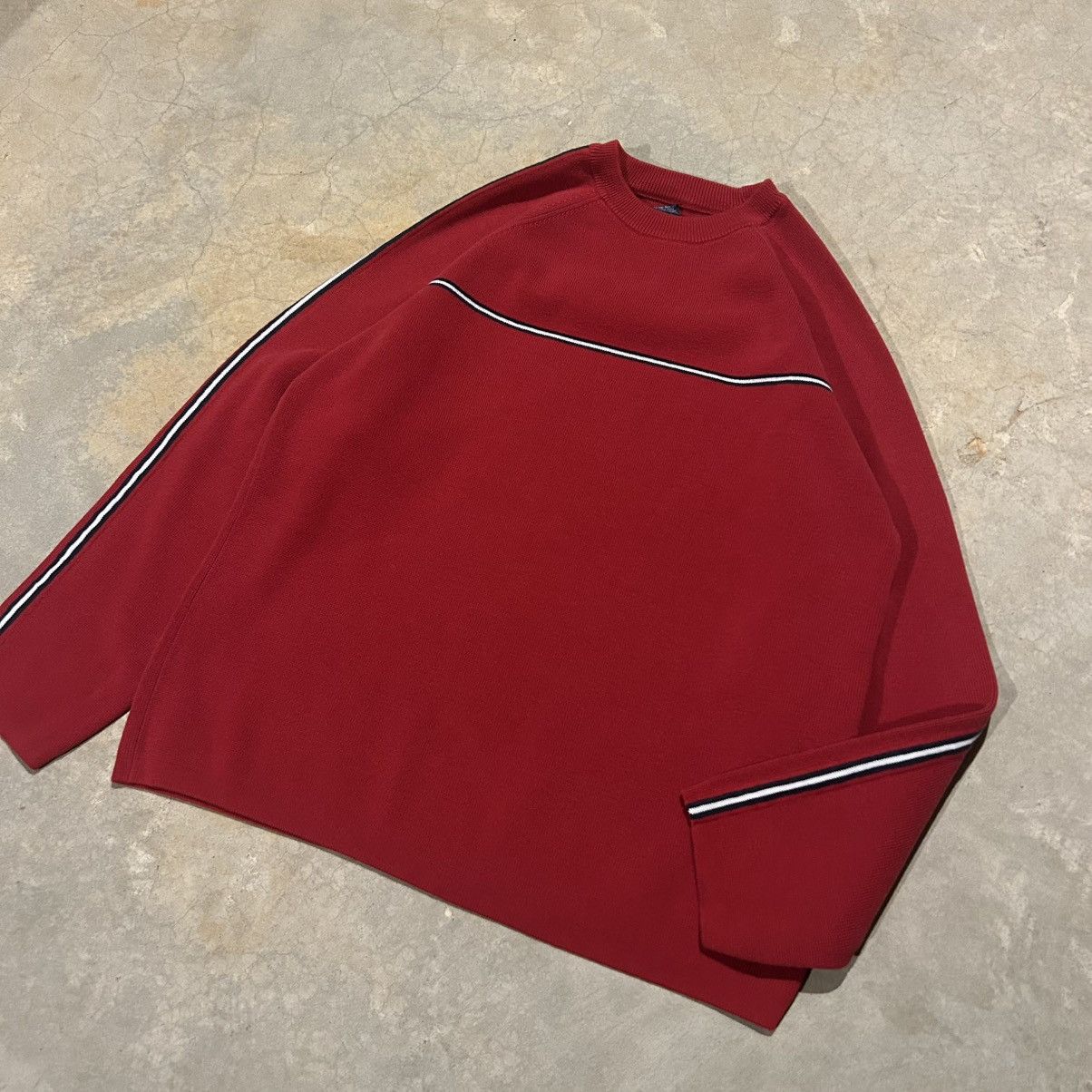 Aeropostale × Vintage Essential Vintage 90s Aeropostale Stripe Knit Raglan Sweater Size US L / EU 52-54 / 3 - 2 Thumbnail