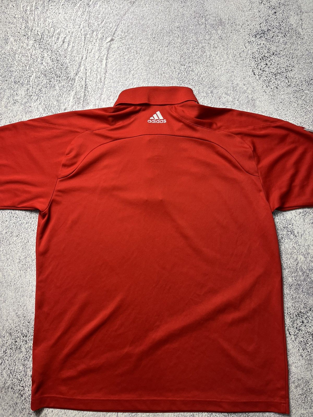 Adidas Men’s Vintage Adidas England Cricket Polo T-shirt Red Size US M / EU 48-50 / 2 - 19 Thumbnail