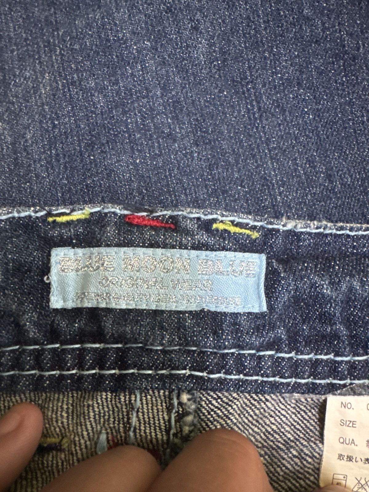 Hysteric Glamour × Japanese Brand VINTAGE BLUE MOON BLUE DAICOCK HICKORY LOW RISE DENIM JEANS Size US 30 / EU 46 - 13 Thumbnail