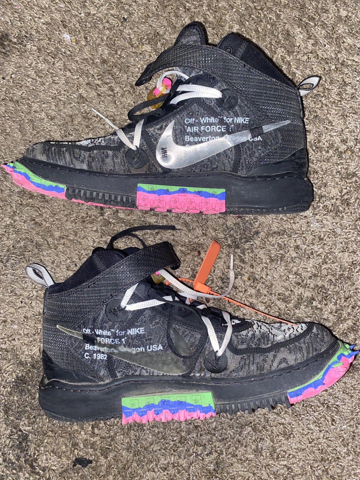 Nike × Off-White Off-white Air Force 1 Mid SP Size US 11 / EU 44 - 4 Thumbnail