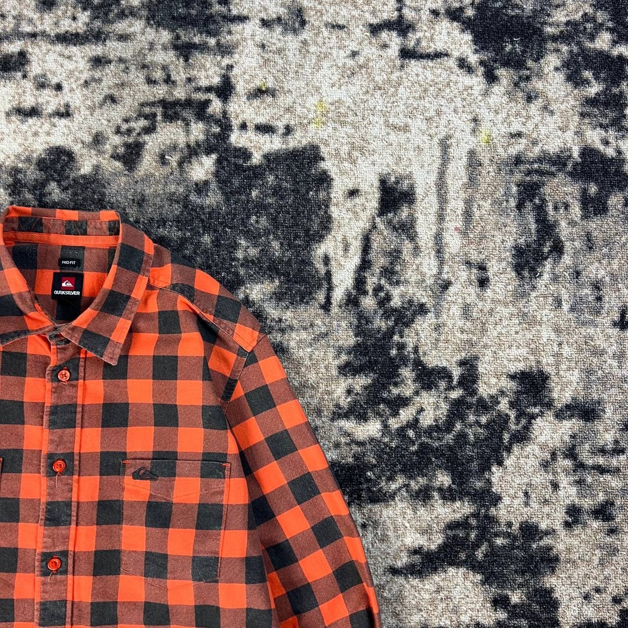 Quiksilver Quiksilver Vintage Mini Logo Flannel Plaid Button Up Shirt Size US M / EU 48-50 / 2 - 2 Thumbnail