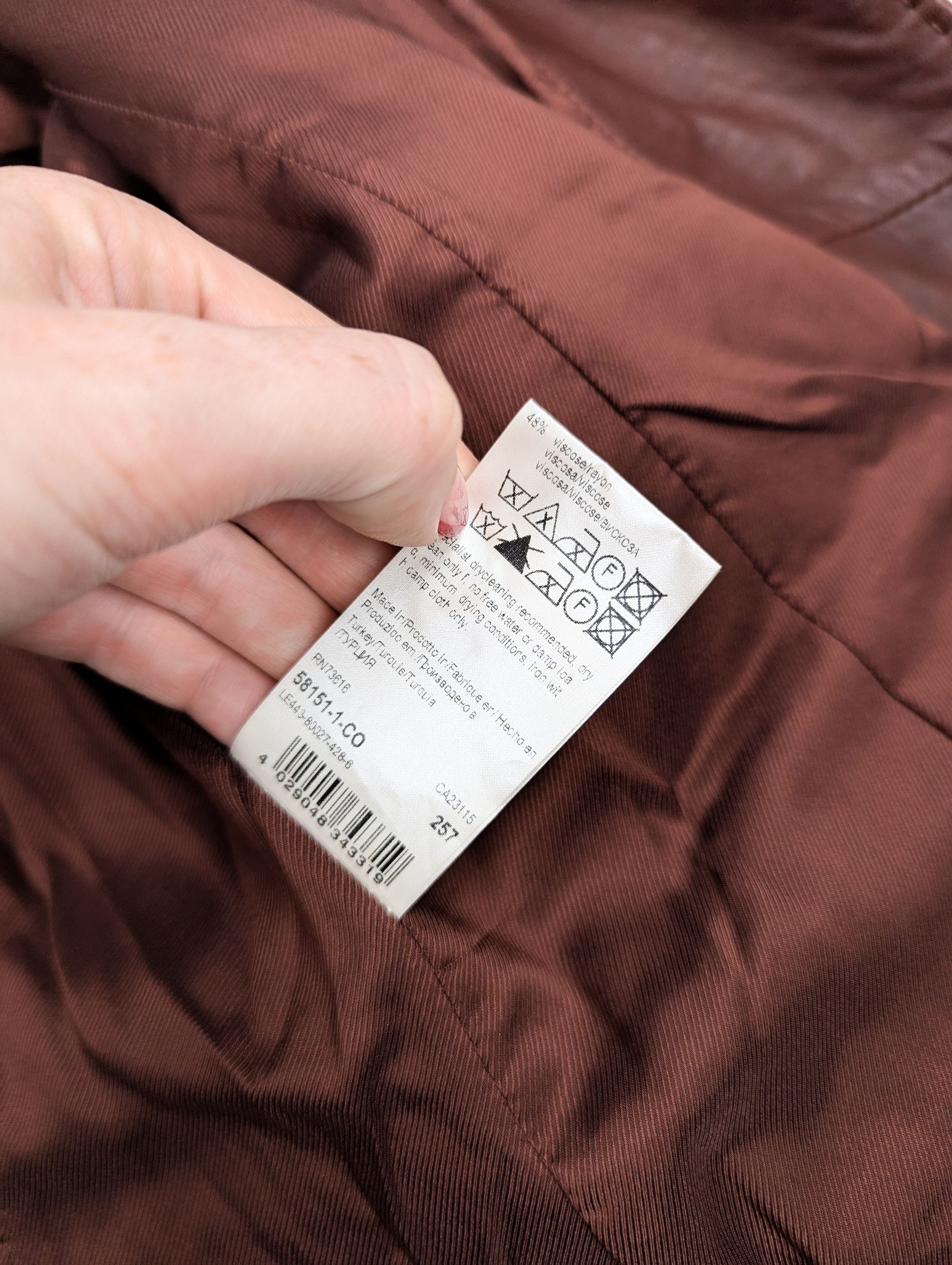 Hugo Boss Hugo Boss leather bown jacket Size L / US 10 / IT 46 - 6 Thumbnail