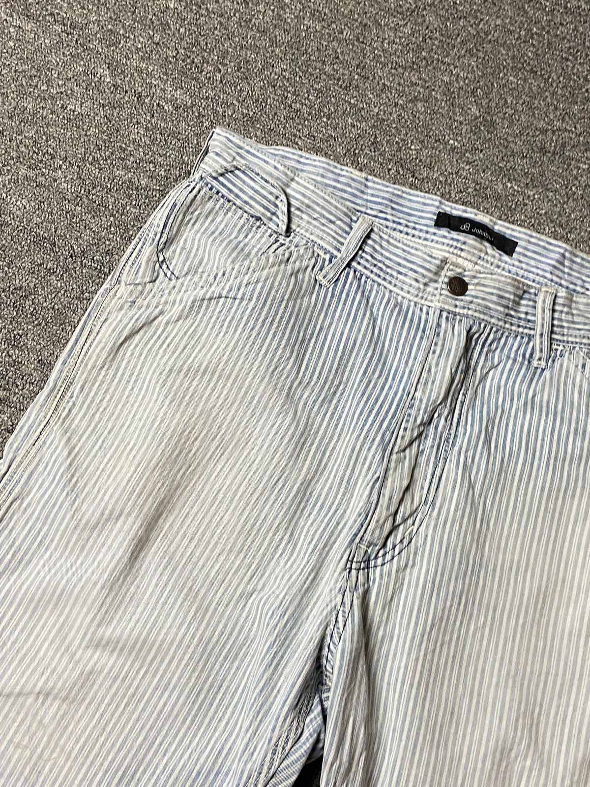 Japanese Brand × Johnbull × Vintage Vintage JOHNBULL Stripes Denim Shorts (121) Size US 32 / EU 48 - 8 Thumbnail