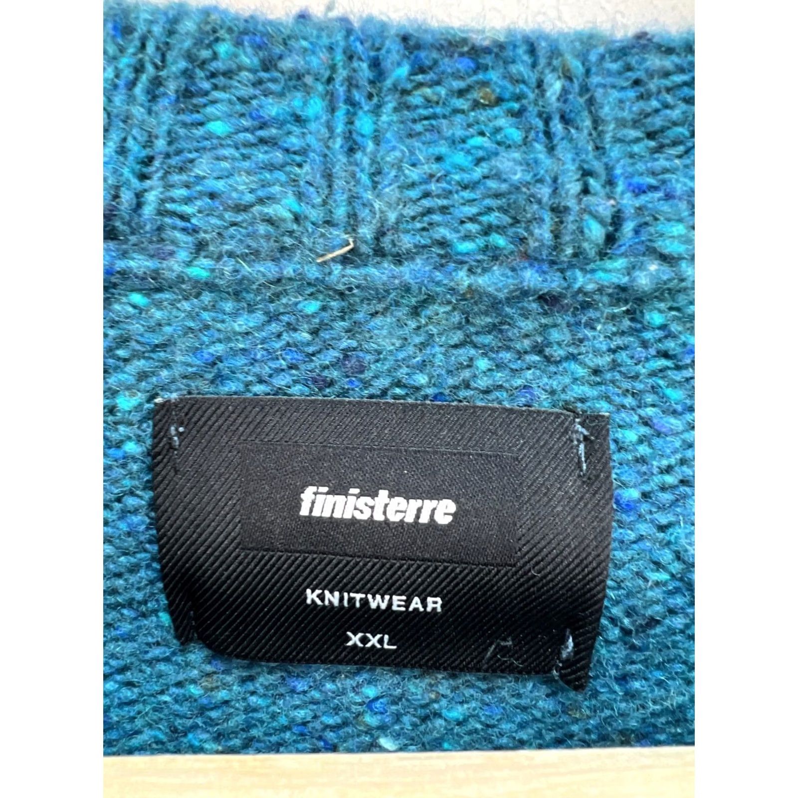 Finisterre Finisterre Sweater Mens 2XL Crew Neck Wool Pullover Solid Knit Logo Some Turquoise Vintage No Size US XXL / EU 58 / 5 - 3 Thumbnail