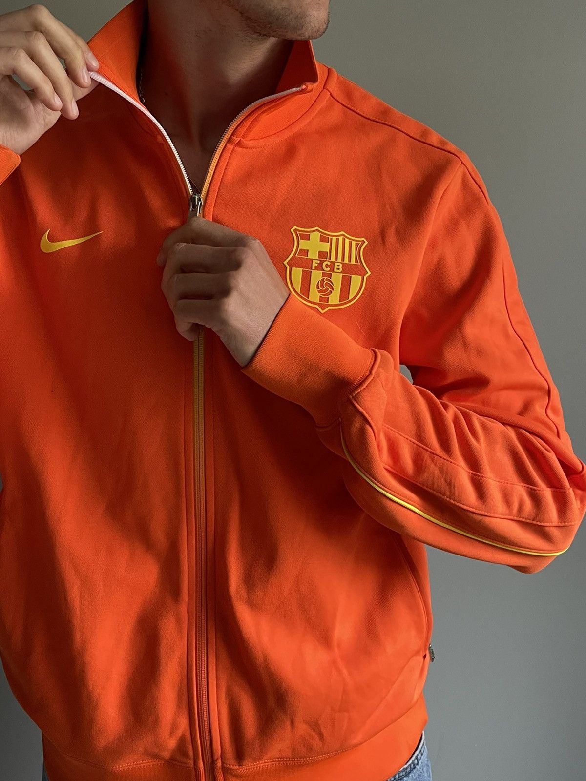 Nike × Vintage Vintage Nike Barcelona 2012-13 Track Top Jacket Size US L / EU 52-54 / 3 - 8 Thumbnail