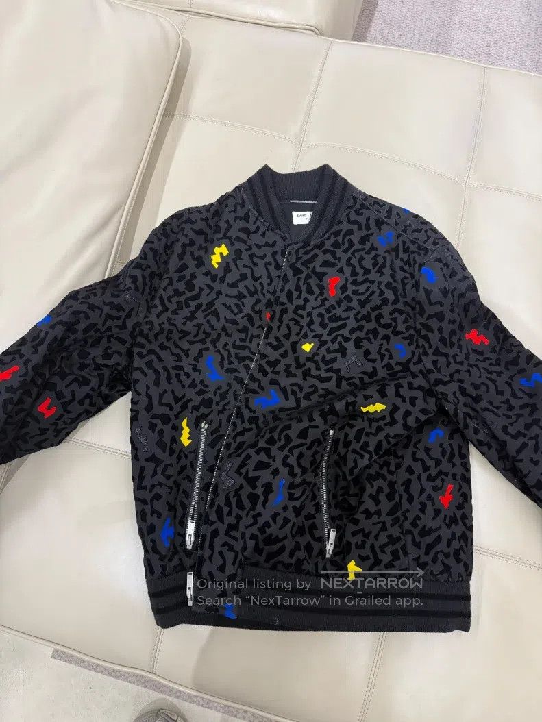 Saint Laurent Paris Saint Laurent Paris Velvet Glitter Jacket Size US L / EU 52-54 / 3 - 1 Thumbnail