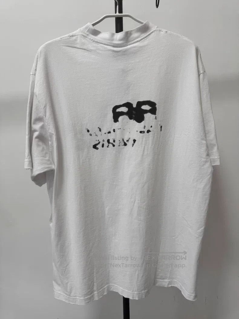 Balenciaga Balenciaga White Short Sleeve T-Shirt Size US M / EU 48-50 / 2 - 2 Thumbnail