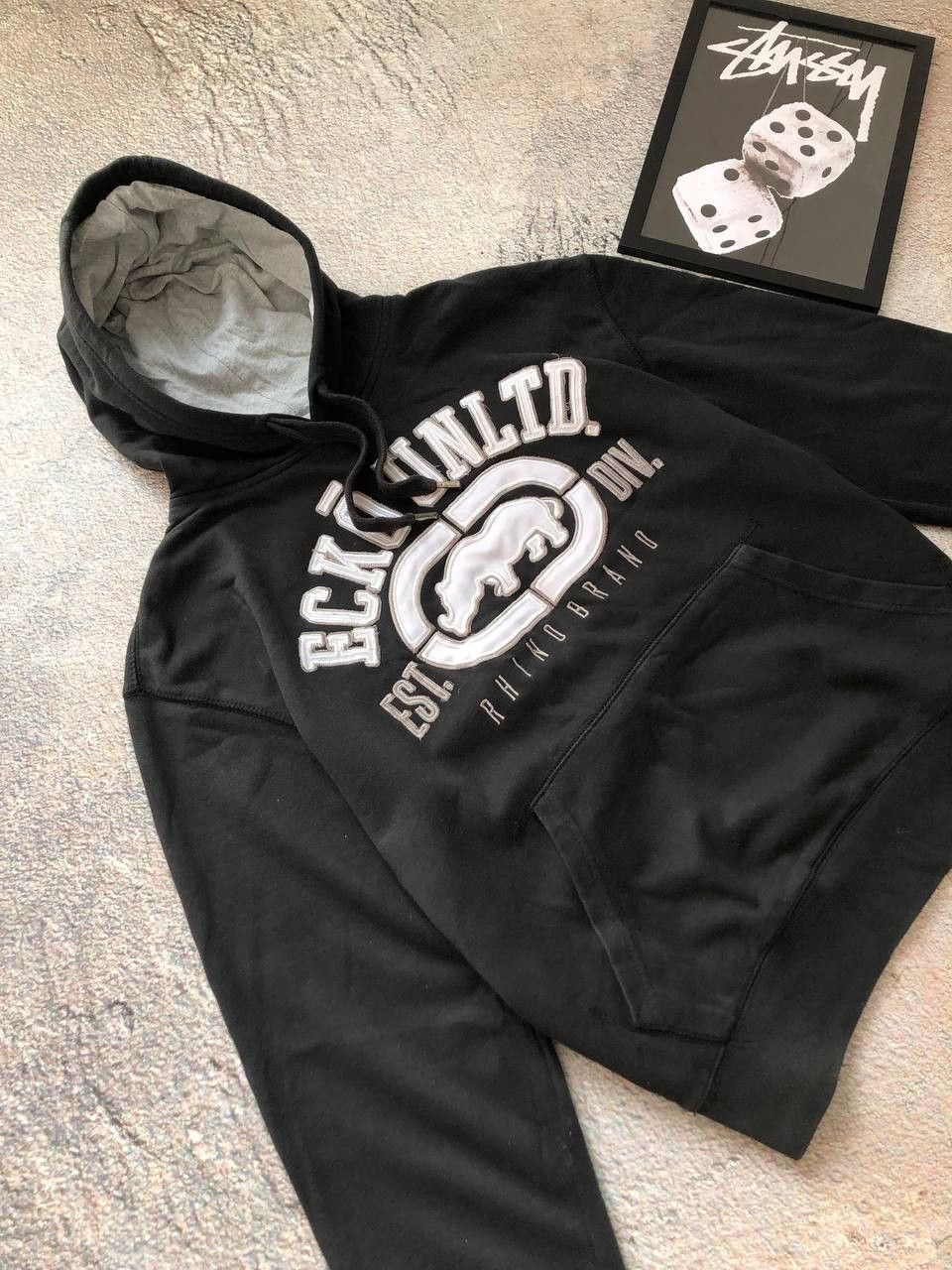 Ecko Unltd. × Vintage Ecko Unltd Vintage Rap Baby Blue Rare Cw Hoodie Streetwear Size US L / EU 52-54 / 3 - 2 Thumbnail