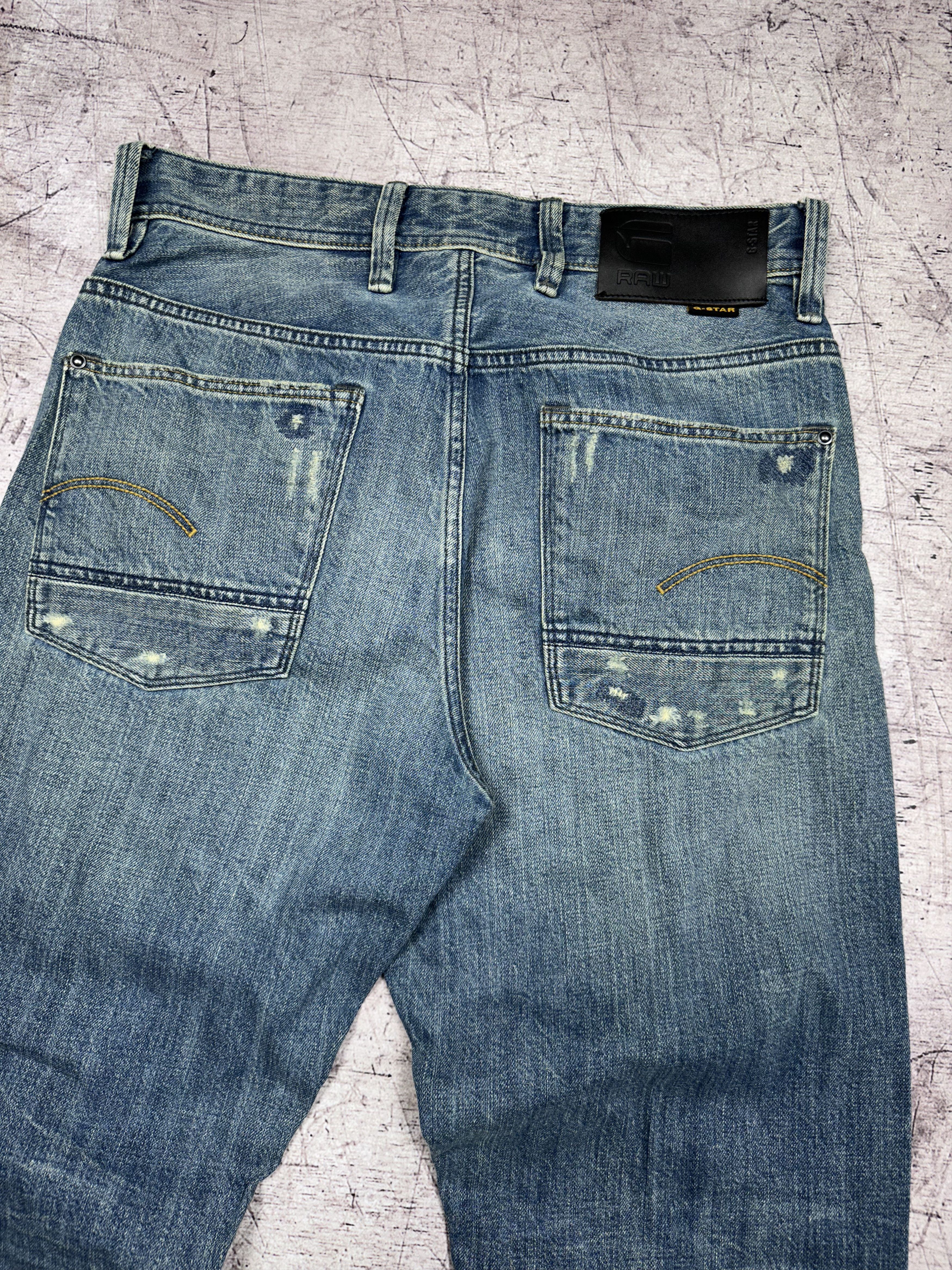 G-Star G Star Raw Mens Alum Relaxed Tapered Denim Pants Jeans Size US 30 / EU 46 - 8 Thumbnail