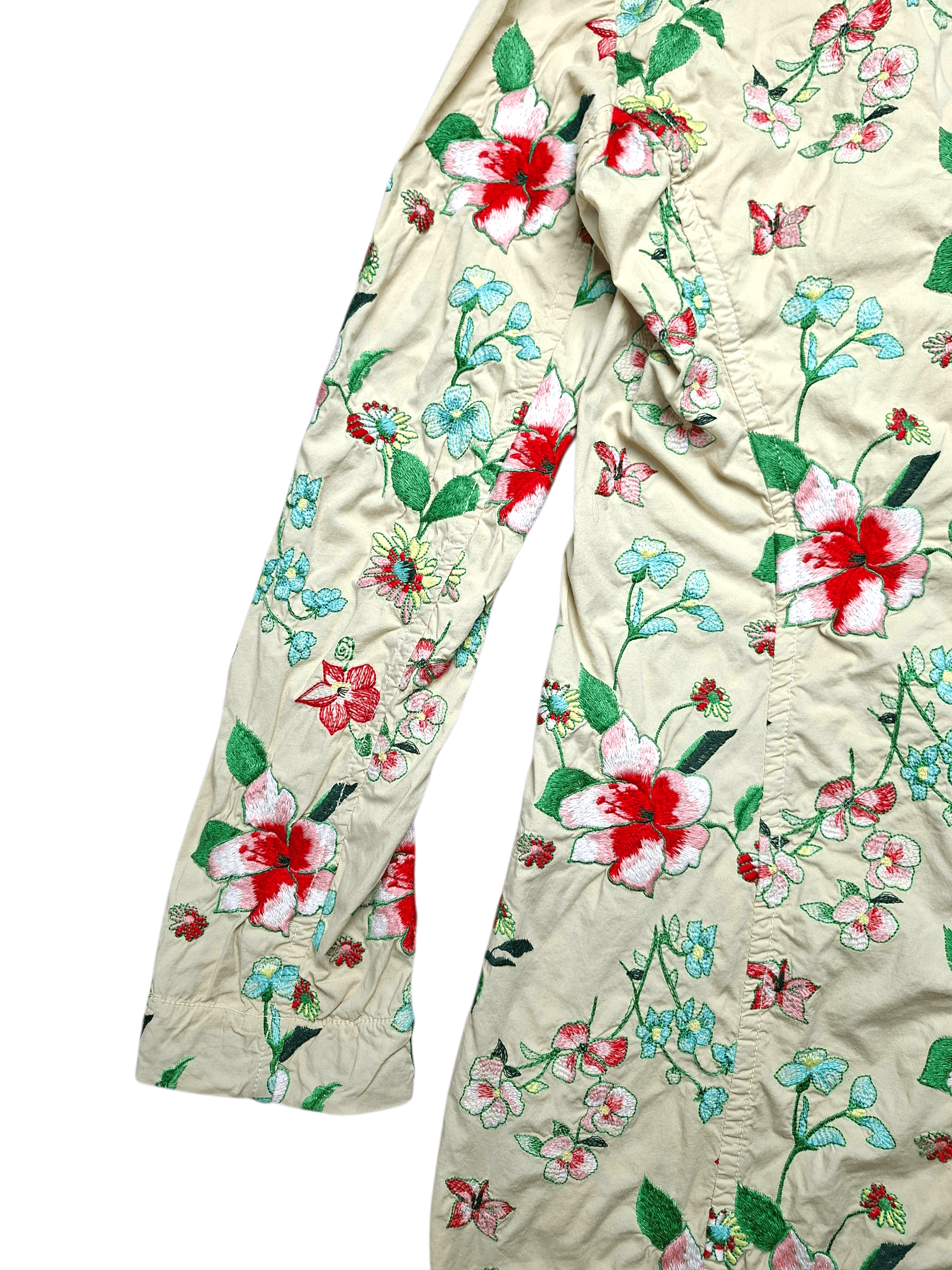 Johnny Was Johnny Was Embroidered Floral Trench Coat Made in USA Size S / US 4 / IT 40 - 4 Thumbnail
